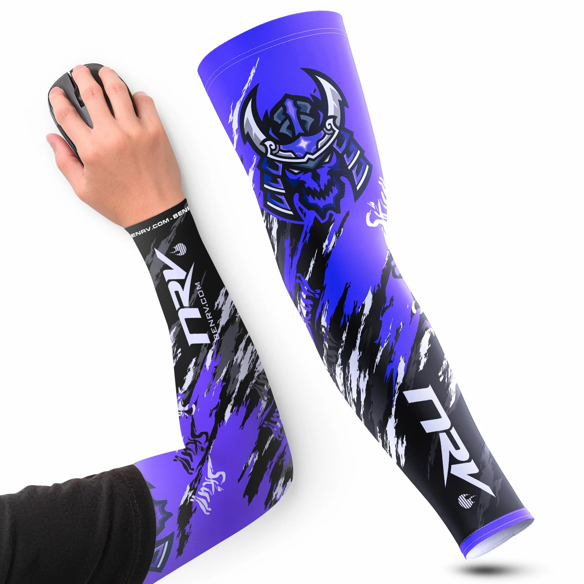 Gaming Samurai Manchette de Compression Design Japonais Antidérapante Respirante Sans Friction eSport FPS