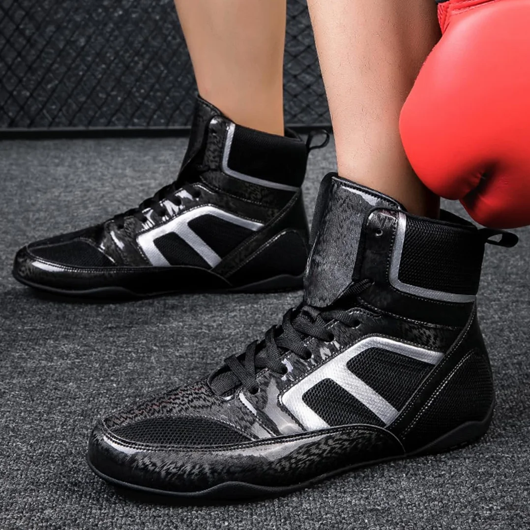 DAMANDO Chaussures De Boxe Femme Fille Respirantes Légères Noir 37 EU