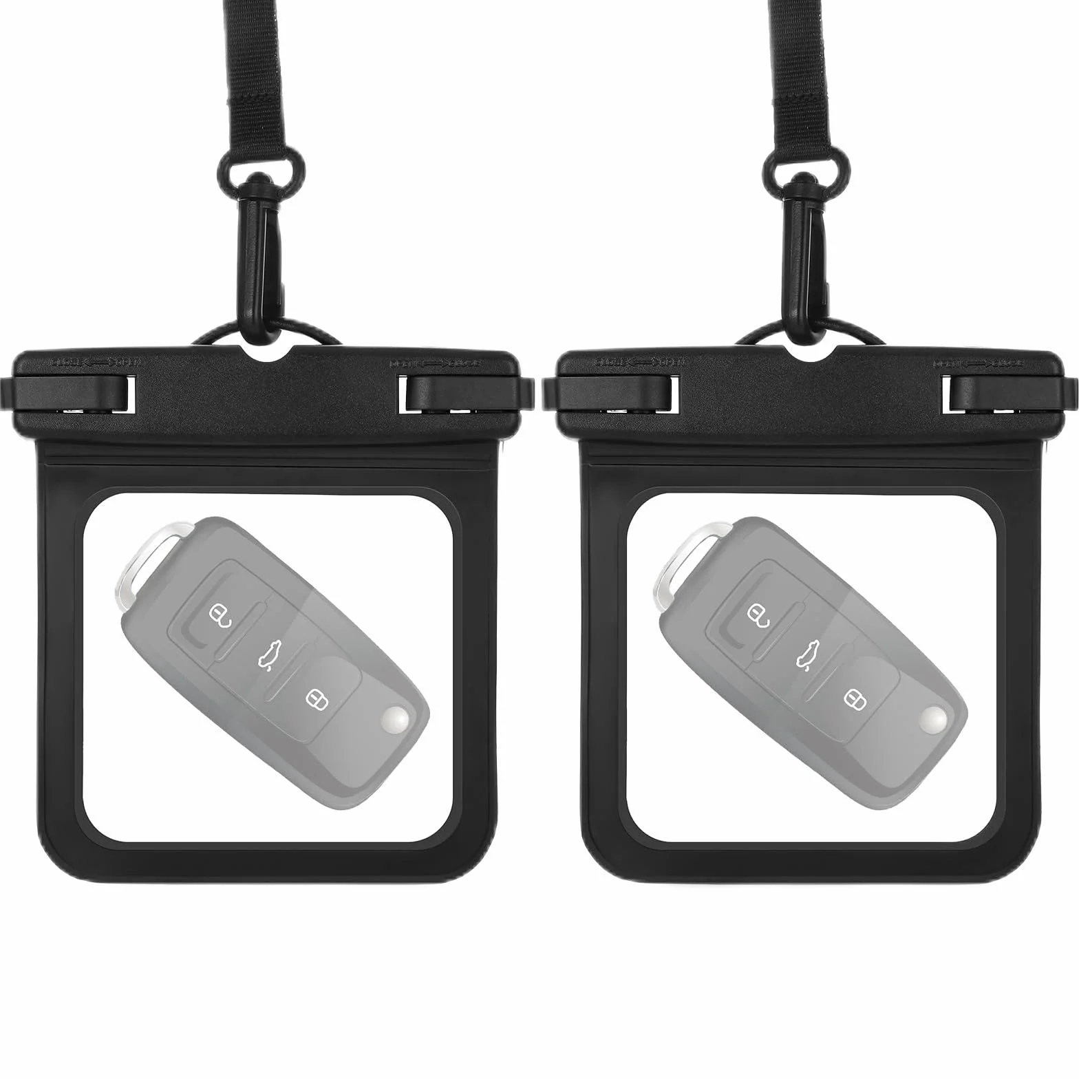 Lot de 2 petites pochettes étanches submersibles pour natation et surf