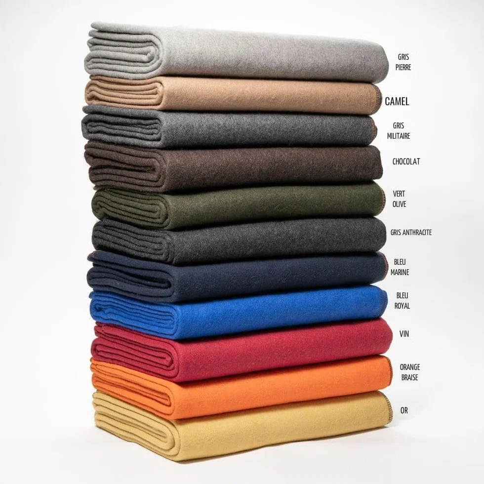 Arcturus Couverture en Laine 2 kg 162,6 x 223,5 cm Lavable Bleu Marine