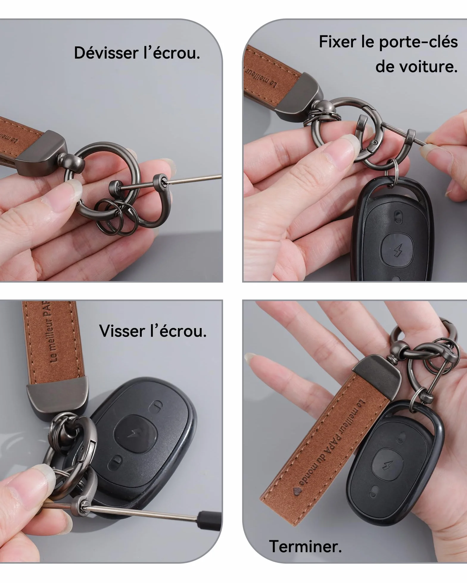 VGWON Cadeau Fete des Peres, Porte Clés Homme, Cadeaux Anniversaire Homme