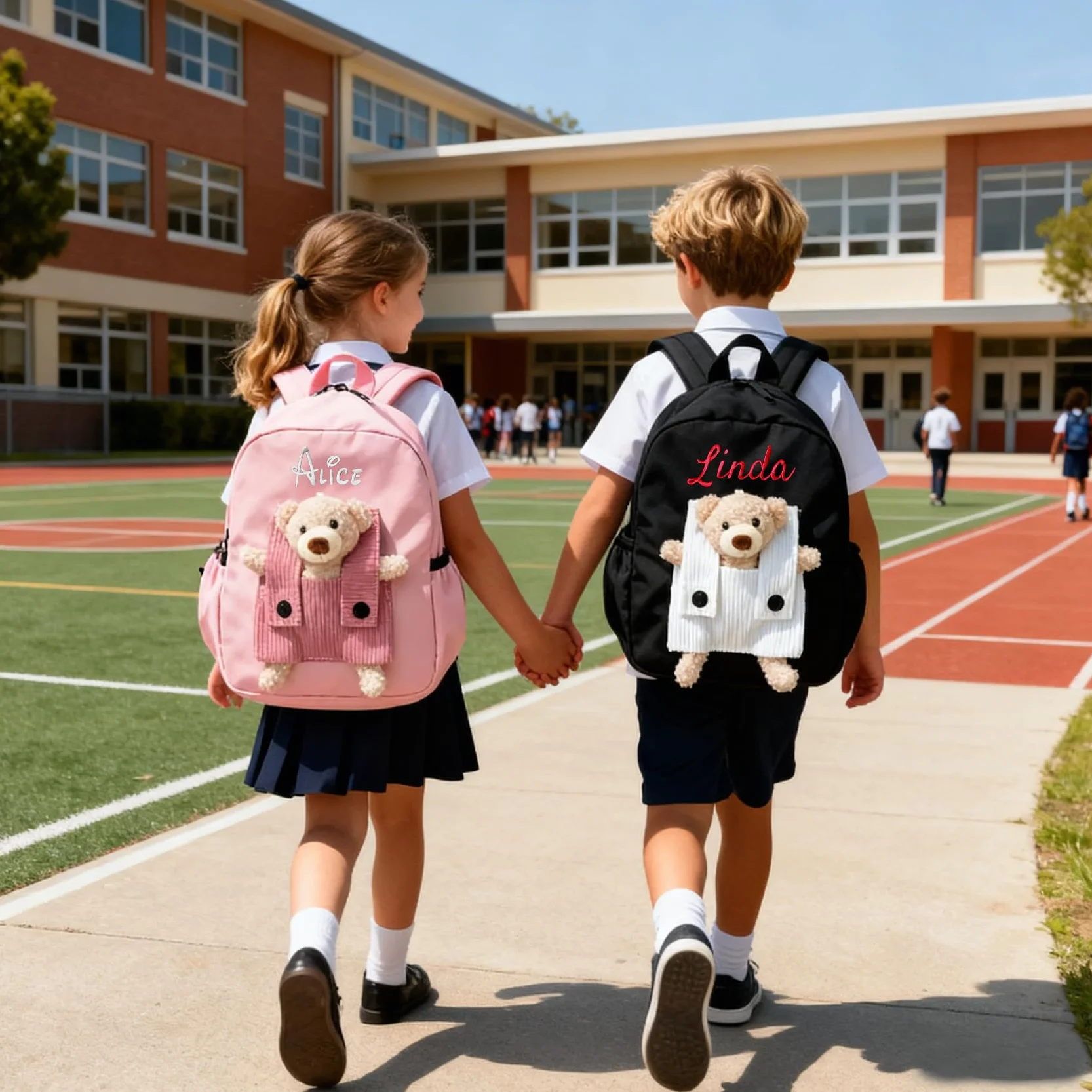 Cartable Primaire Personnalisé avec Prénom pour Garçon et Fille Voyage Maternelle