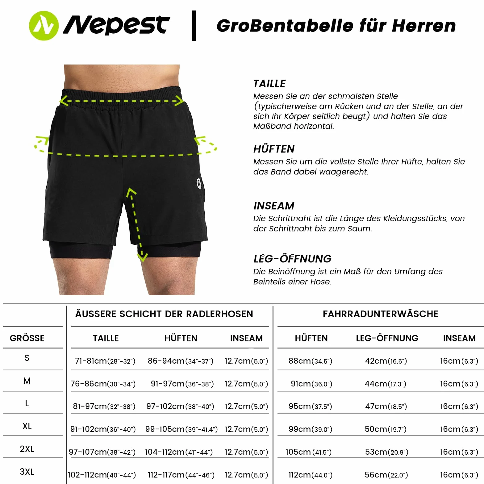 Short VTT Homme Rembourré 4D Poche Ample Respirant Séchage Rapide