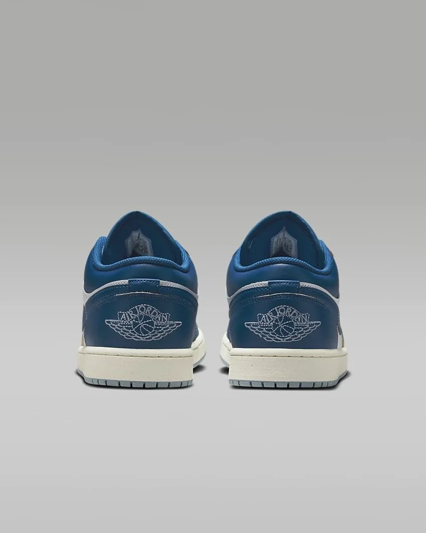 Air Jordan 1 Low SE Chaussures homme blanc bleu gris Sail Industrial Blue