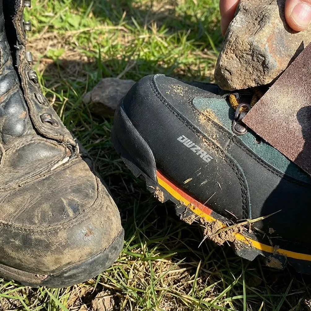 SANANG Bottes de randonnée en cuir pour hommes sport alpinisme