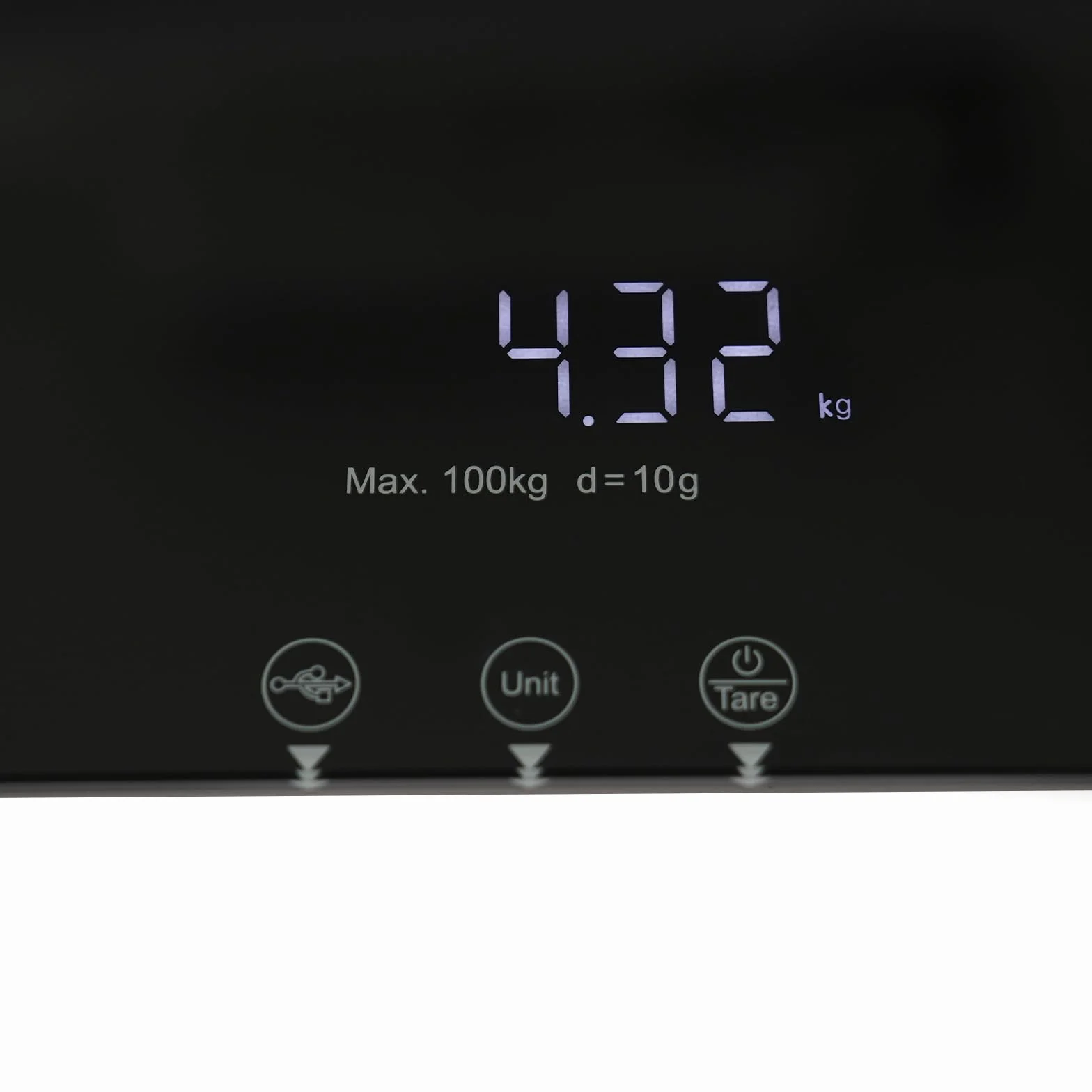 Balance numérique pour animaux de compagnie 100 kg Précision 10 g Grande plate-forme Affichage LCD 3 modes de pesée Fonction tare Noir