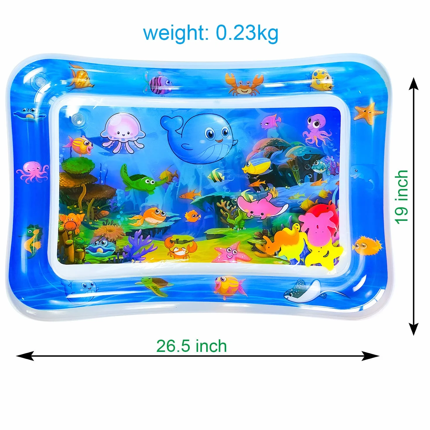 SUNSHINEMALL Tapis d'eau Bébé Sans BPA Tapis de jeu d'eau Jouets sensoriels Tummy Time 3-9 mois