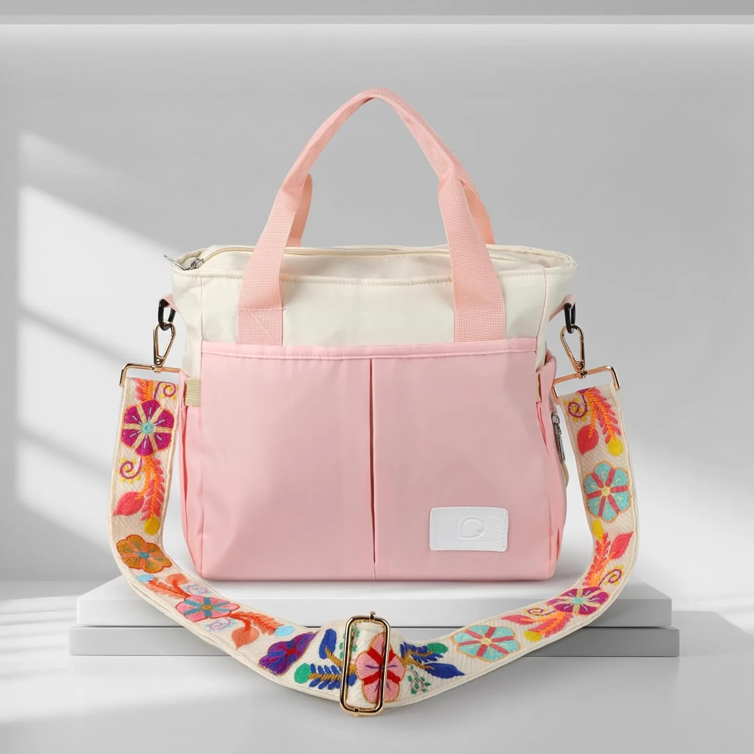CHUQING Ceinture de sac réglable large sangle de sac à main multicolore toile amovible