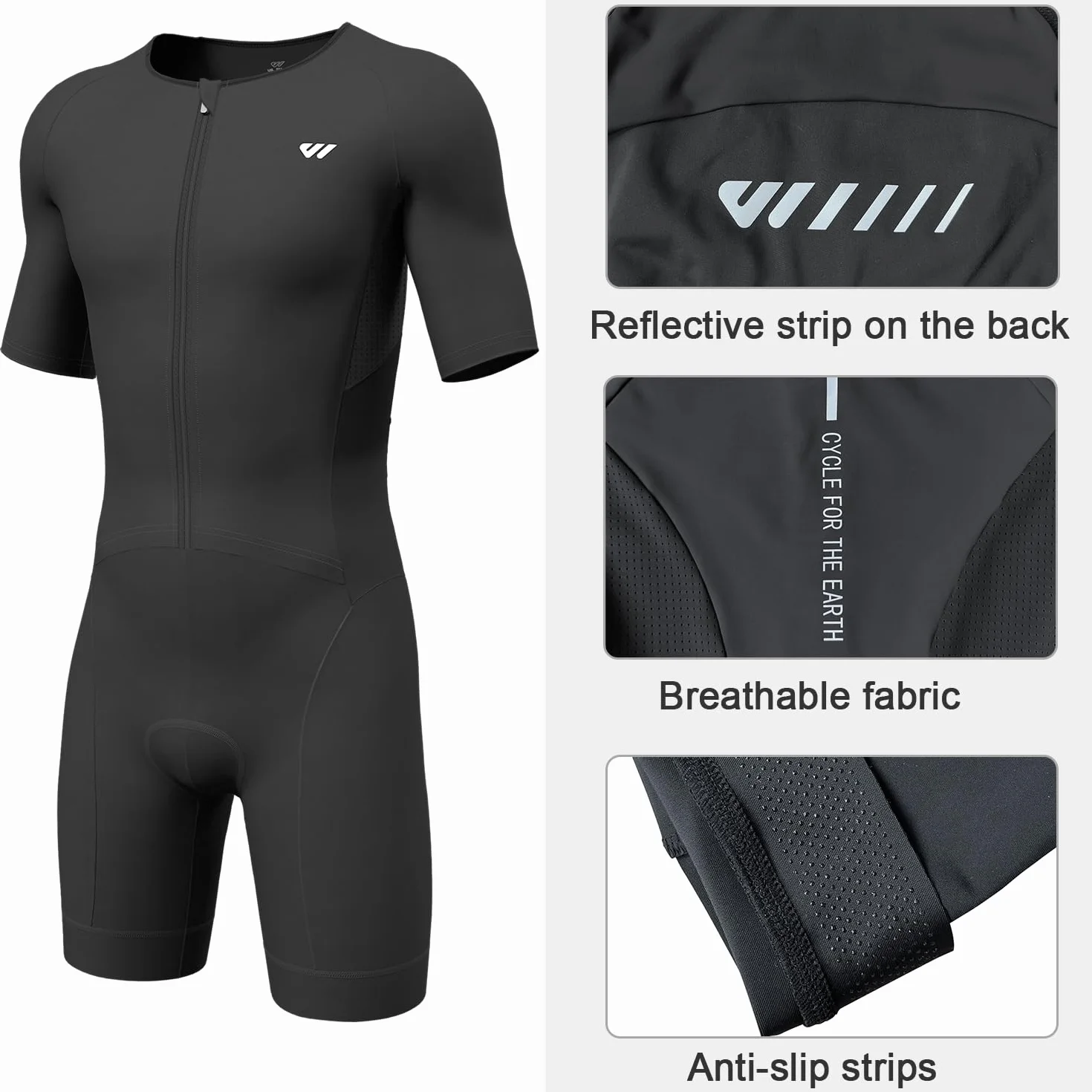 Wulibike Combinaison de triathlon homme
