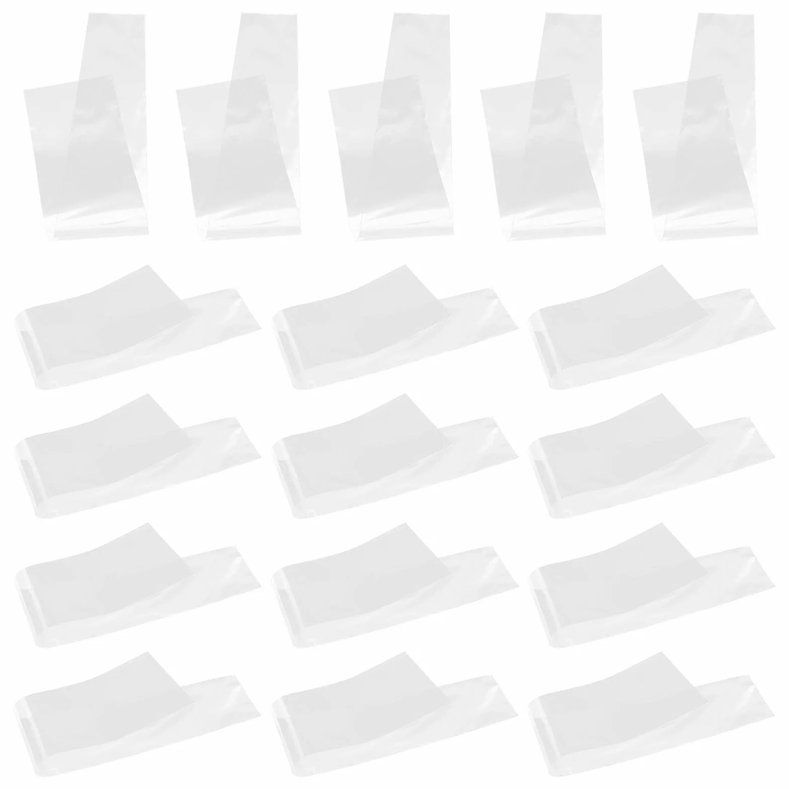 Lot de 50 Pochettes Plastiques Transparentes Anti-poussière pour Cravates Homme Transport et Rangement Valise