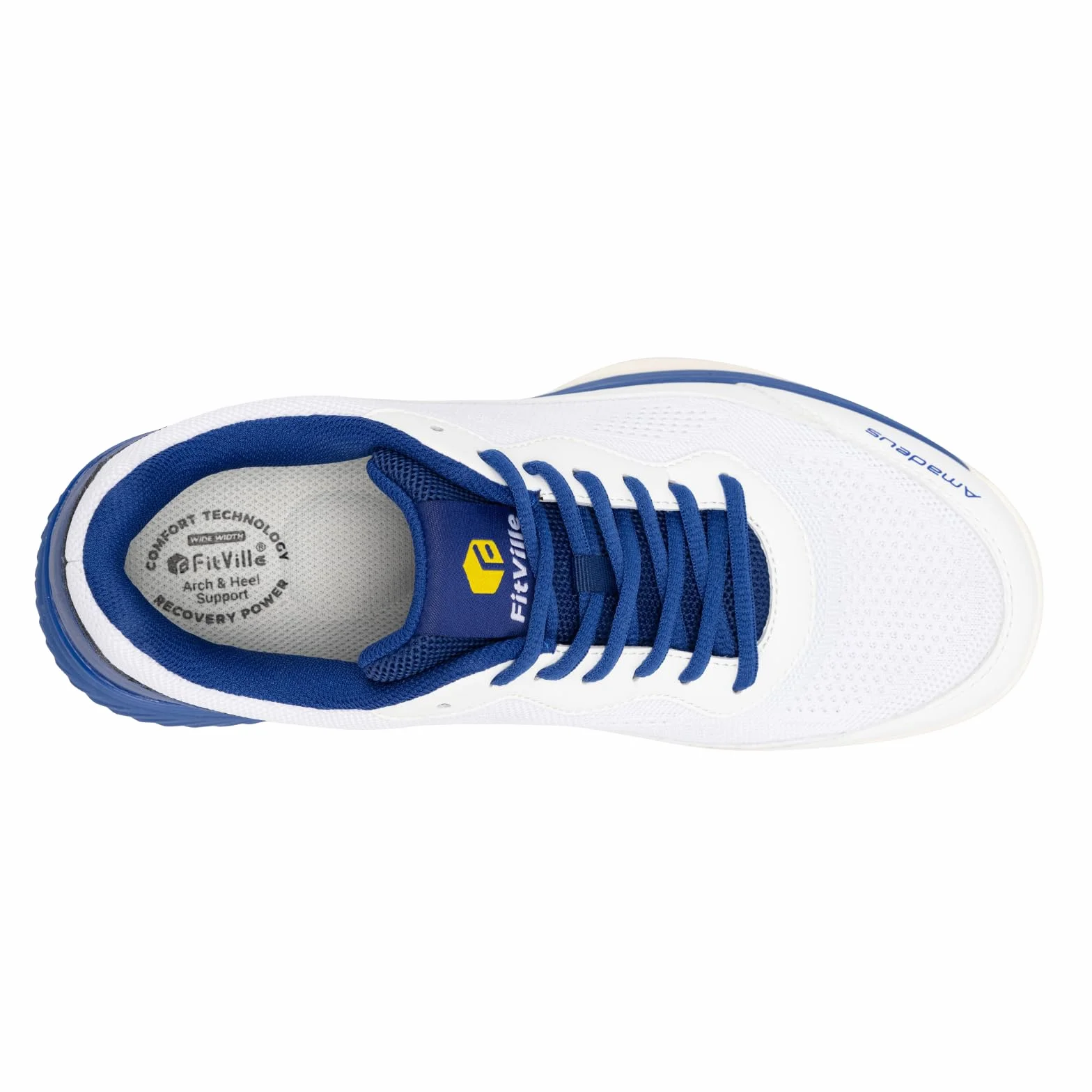 FitVille Chaussures de Tennis Homme Extra Larges Antidérapantes Badminton Respirantes Fitness Confortables