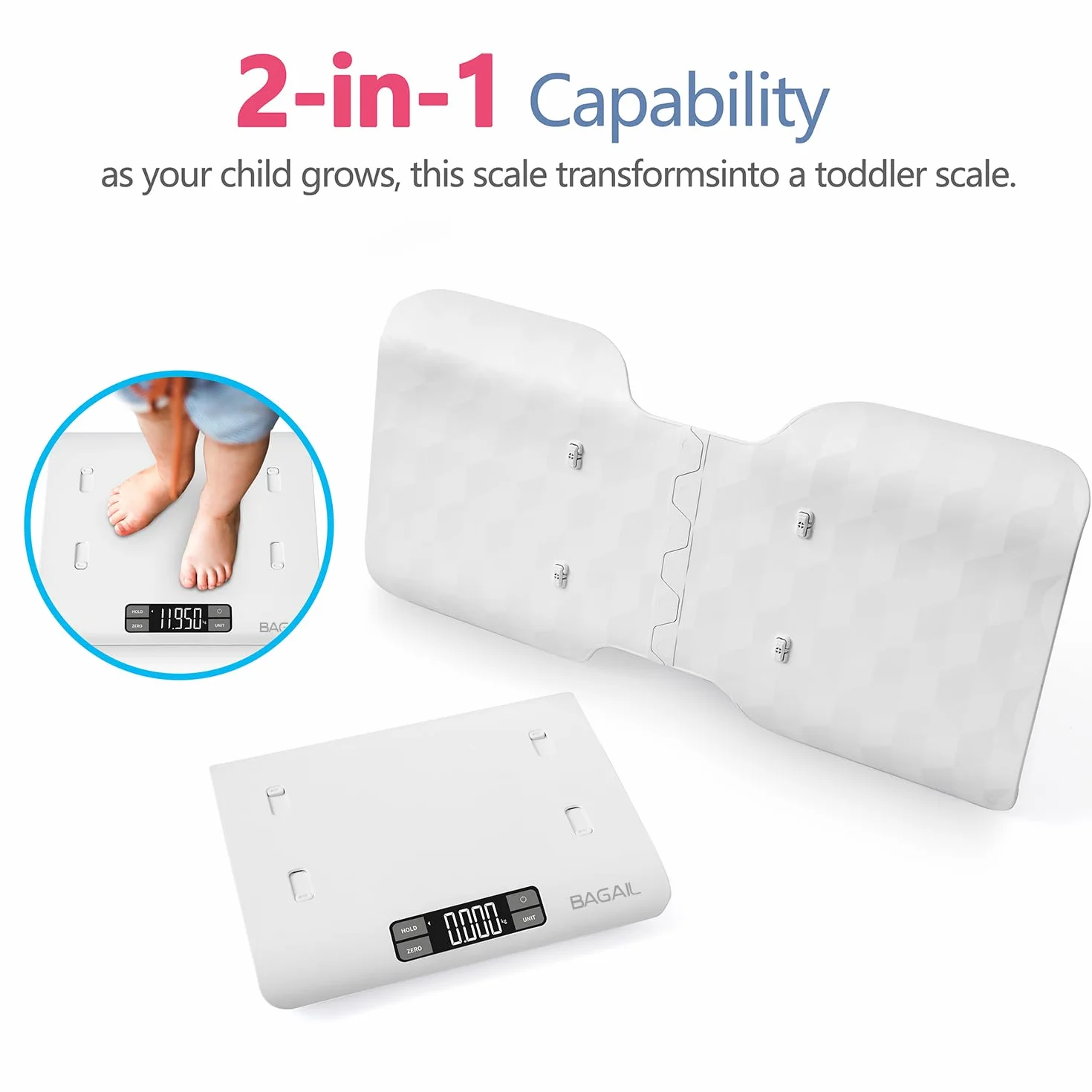 BAGAIL Pèse-bébé Numérique 30kg Balance pour Enfants Animaux