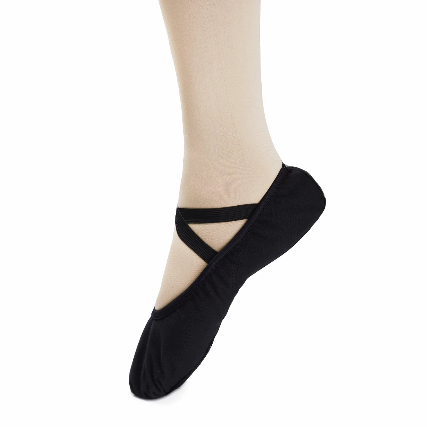Bezioner Demi Pointe Pantoufle de Ballet Rose et Noir Chaussures de Danse pour Enfants, Adulte