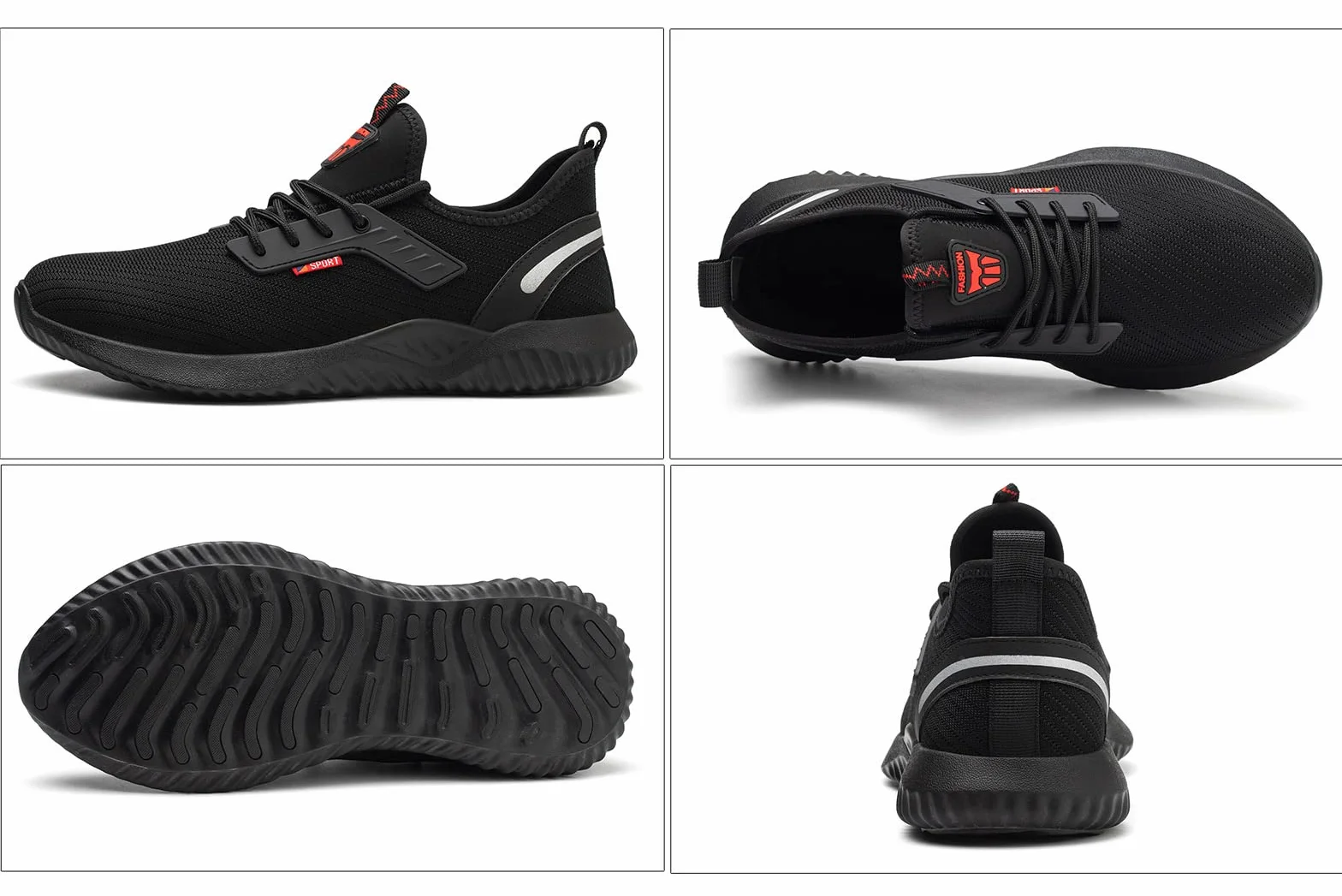 Chaussure de Sécurité Calish Légère Baskets de Sécurité Embout Acier Antidérapant Respirante