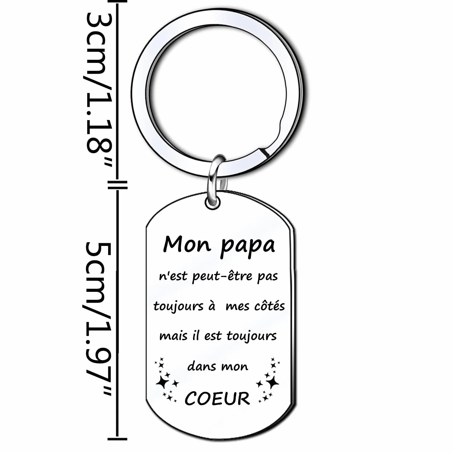Porte-clés Papa Homme, Idée Cadeau Fête des Pères, Anniversaire Noël