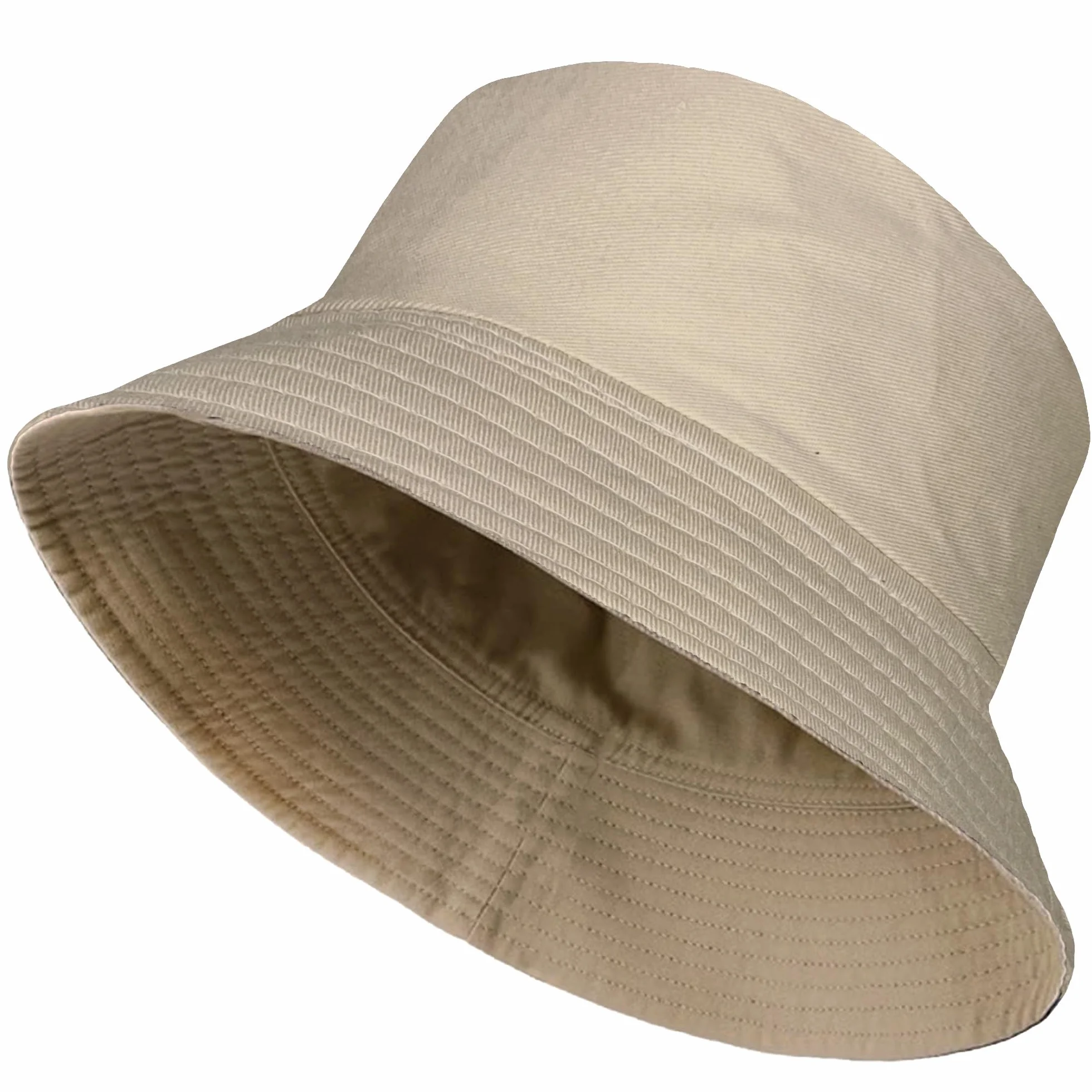 TOSKATOK Chapeau Seau Réversible UPF 50+ Coton Mélangé Unisexe
