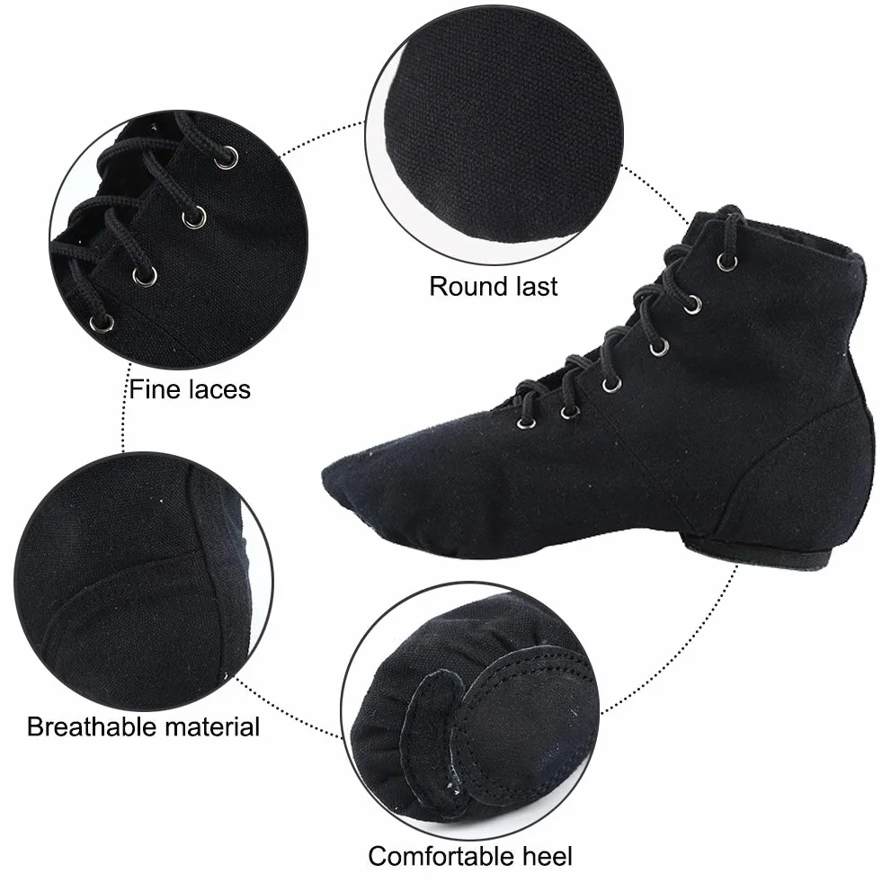 Chaussures de Danse Ballet Souple Toile Chaussons pour Femmes Hommes Enfants