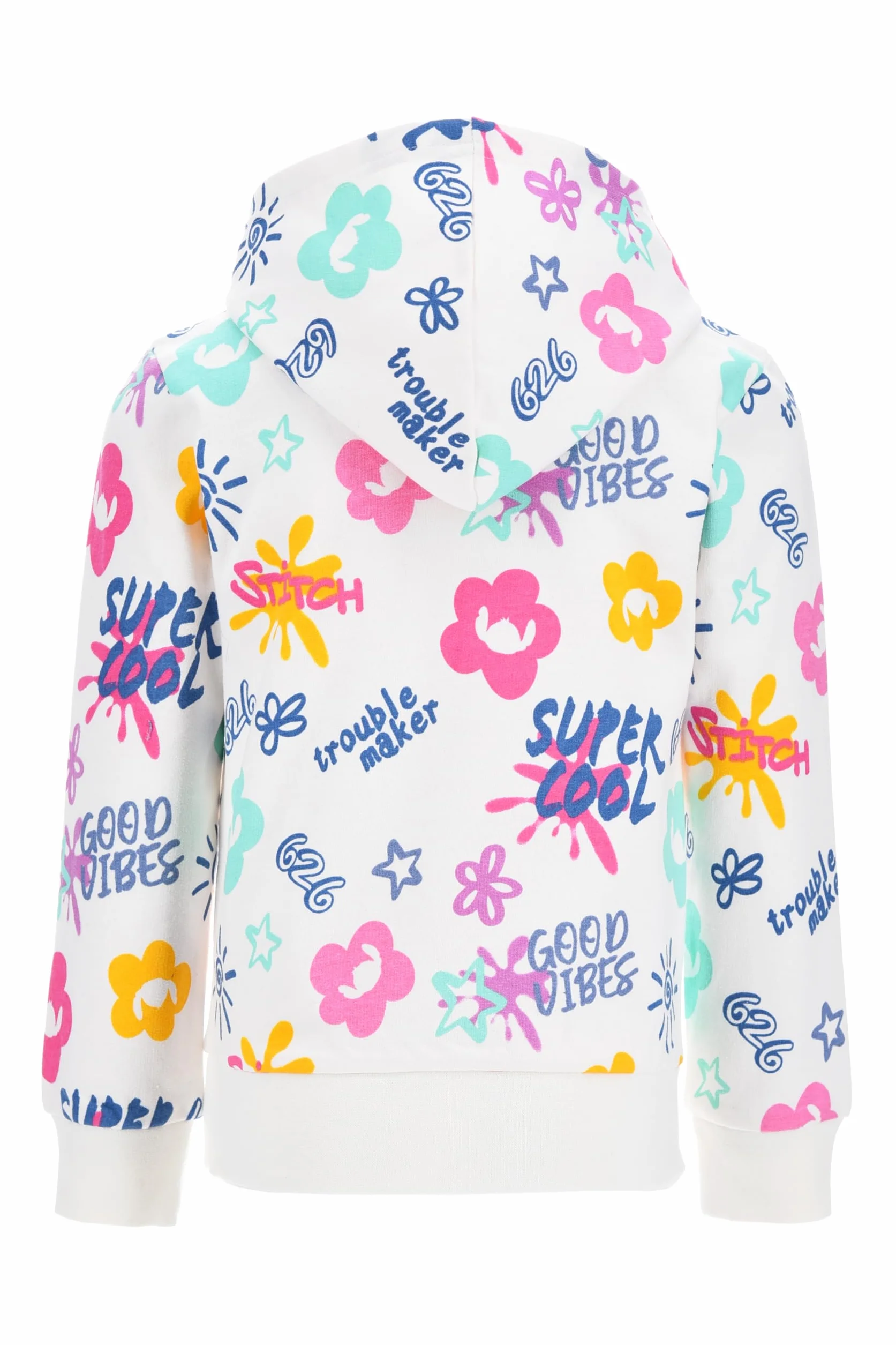 Disney Stitch Sweat à Capuche Fille Motif Pull Tailles 3-8 Ans