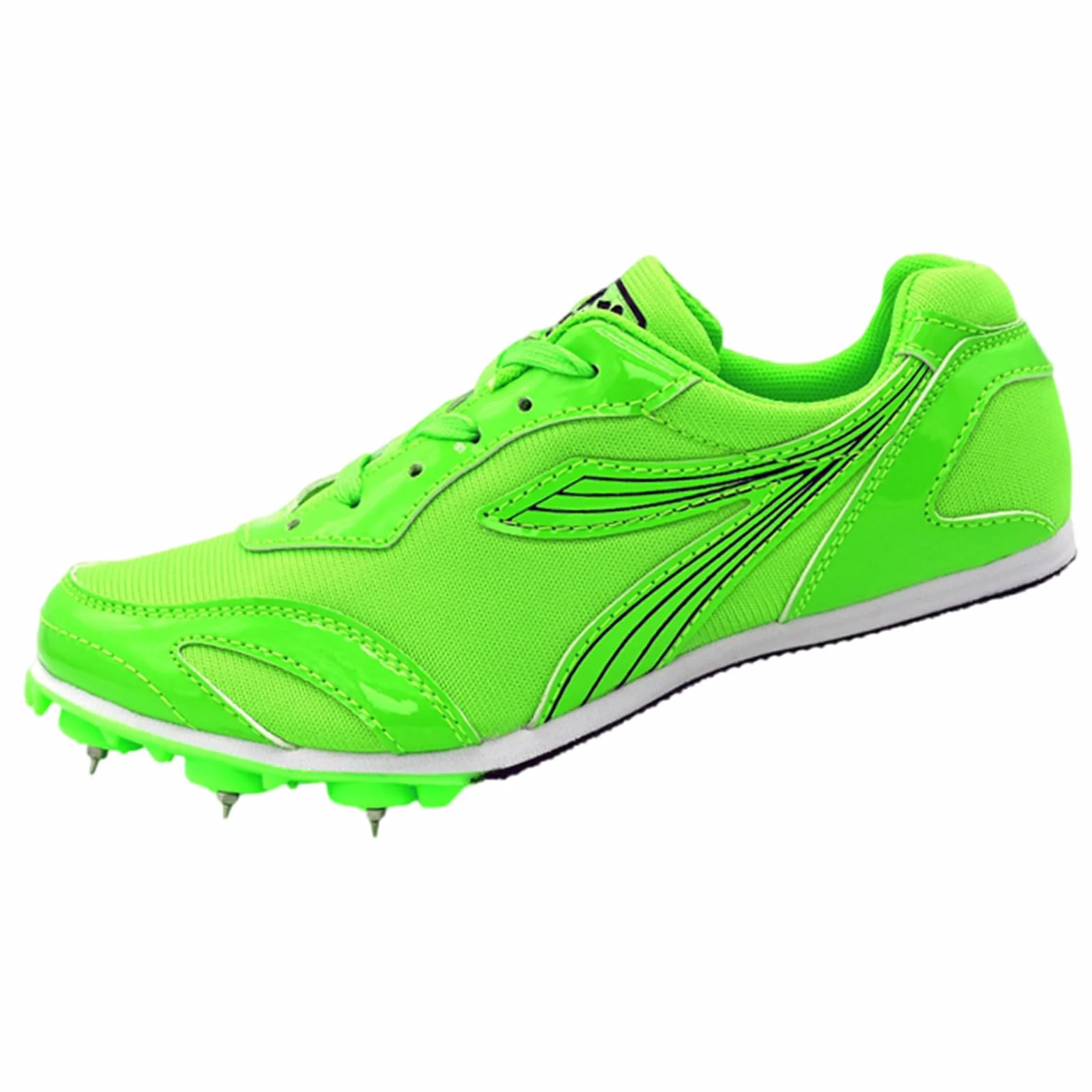 Chaussure d'Athlétisme à Pointes Mixte Antidérapante Légère Résistante pour Saut en Hauteur et Longueur