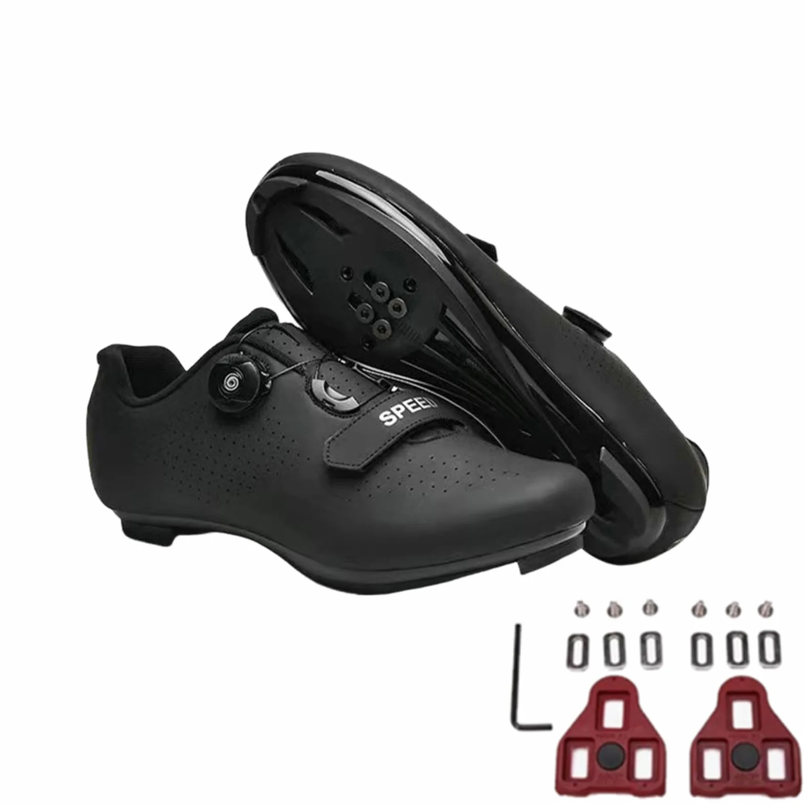 FANSU Chaussures Vélo Route Homme Antidérapants Cyclisme Lacets Rotatifs Look Lock 36-47 EU