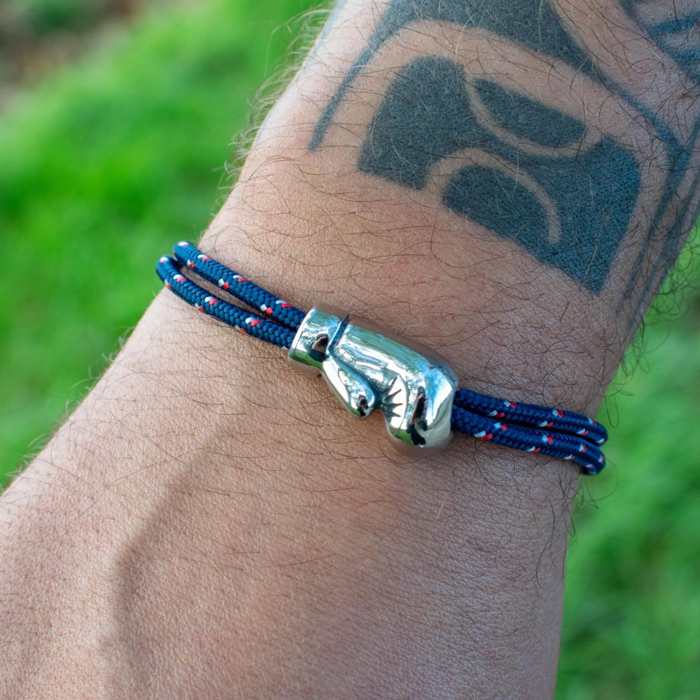 Ernestine Bracelet Boxe acier inoxydable réglable homme sport combat