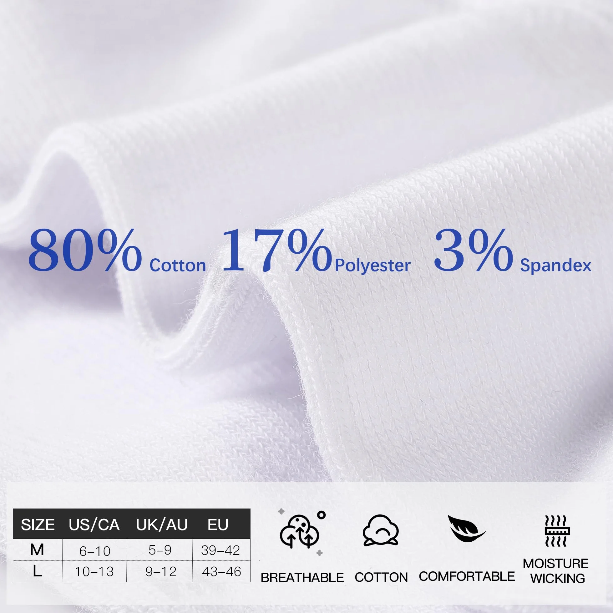 CLOSEMATE Chaussettes Invisibles Homme Femme 39-46 Coton 6 Paires Antidérapantes Blanc Noir Gris