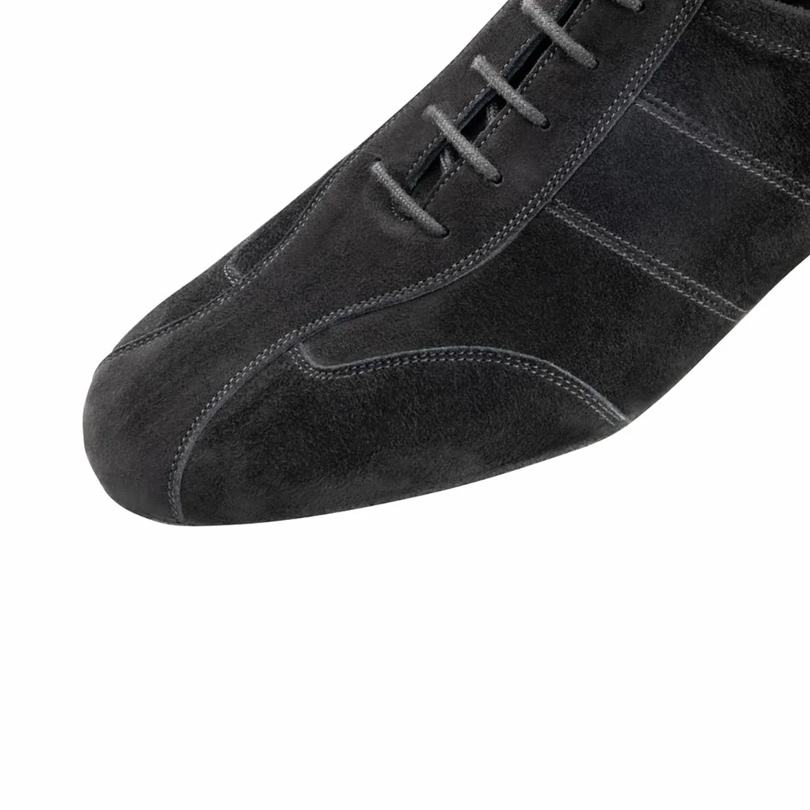 Werner Kern Hommes Chaussures de Danse 28045 Suéde Noir 1,5 cm Micro-Heel