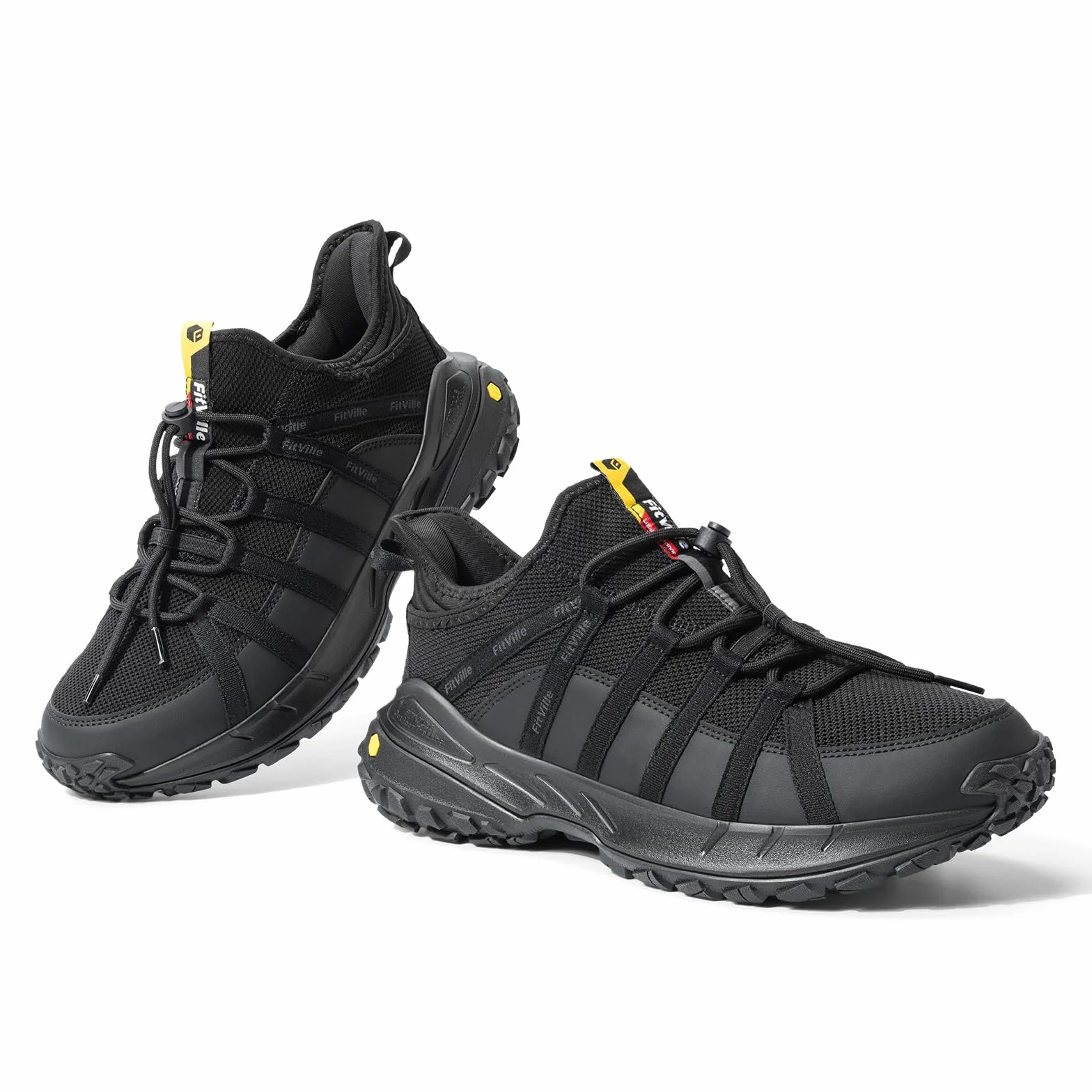 FitVille Chaussures de Randonnée Homme Extra Larges Respirantes Antidérapantes Trekking