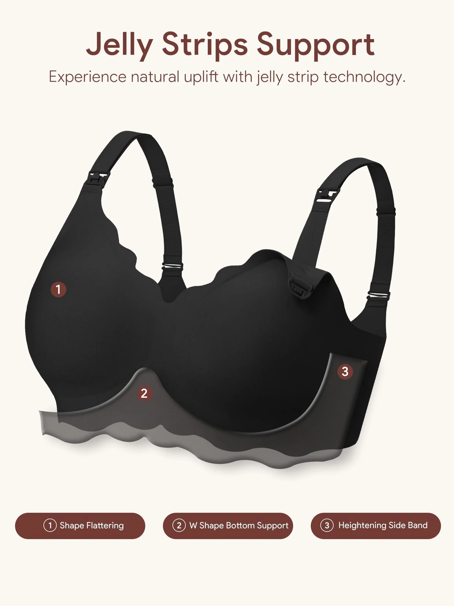 Soutien-Gorge d'allaitement sans Couture Bustier Soyeux pour Femmes