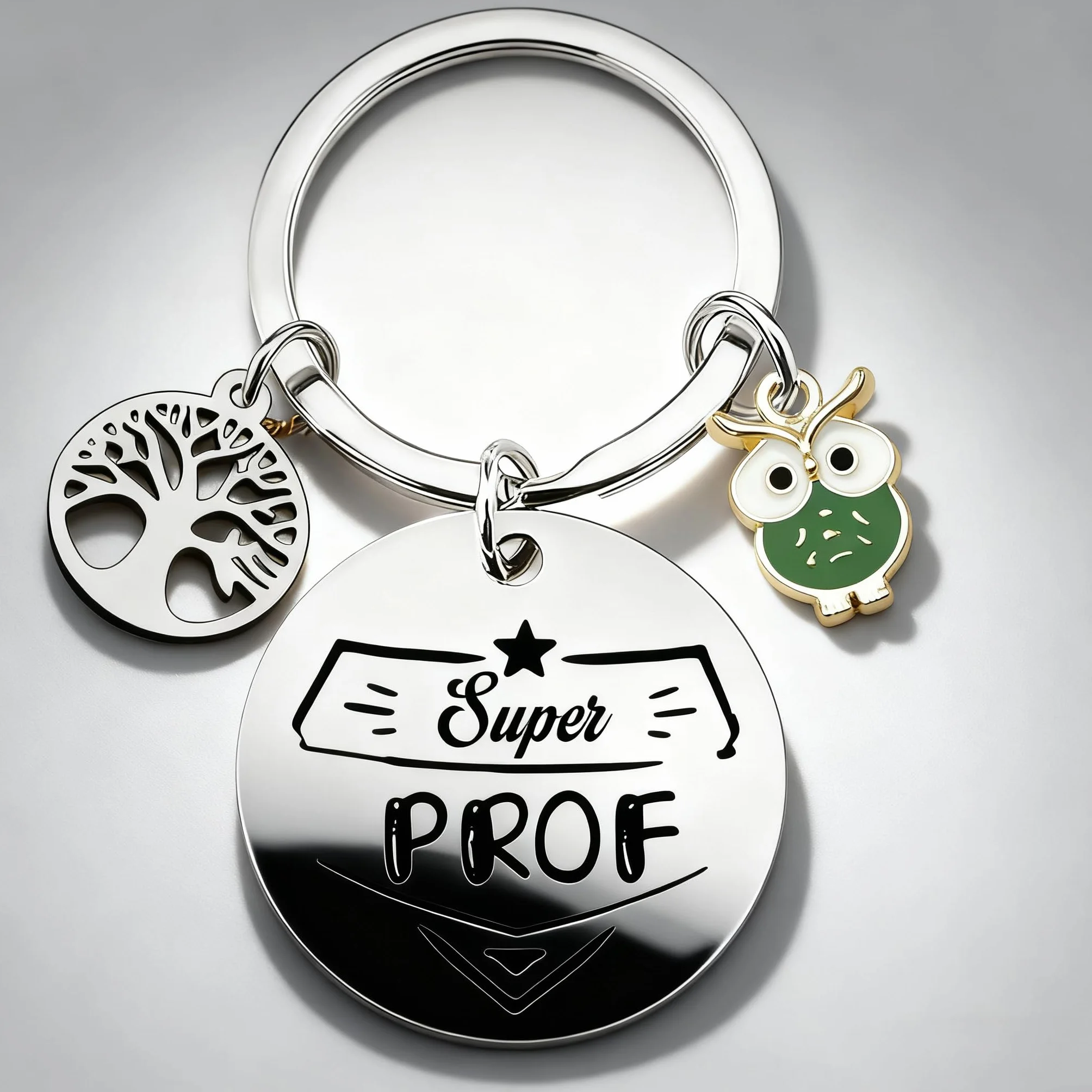 Porte clef Original Personnalisé Cadeau Collègue de Travail pour Chasseur Coach Banquier Médecin Motard