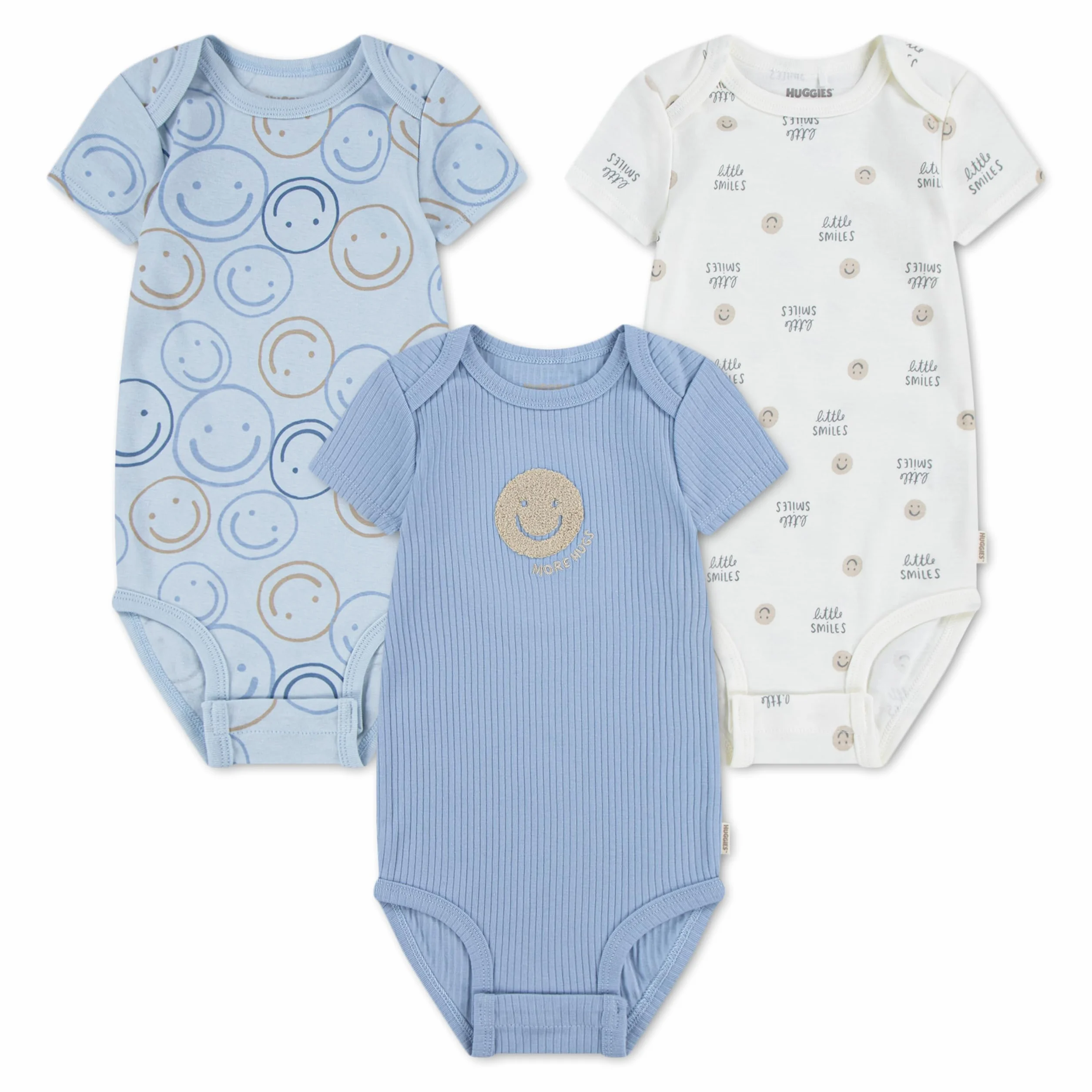 Huggies Bodysuit Lot de 3 Multicolore Bébé garçon