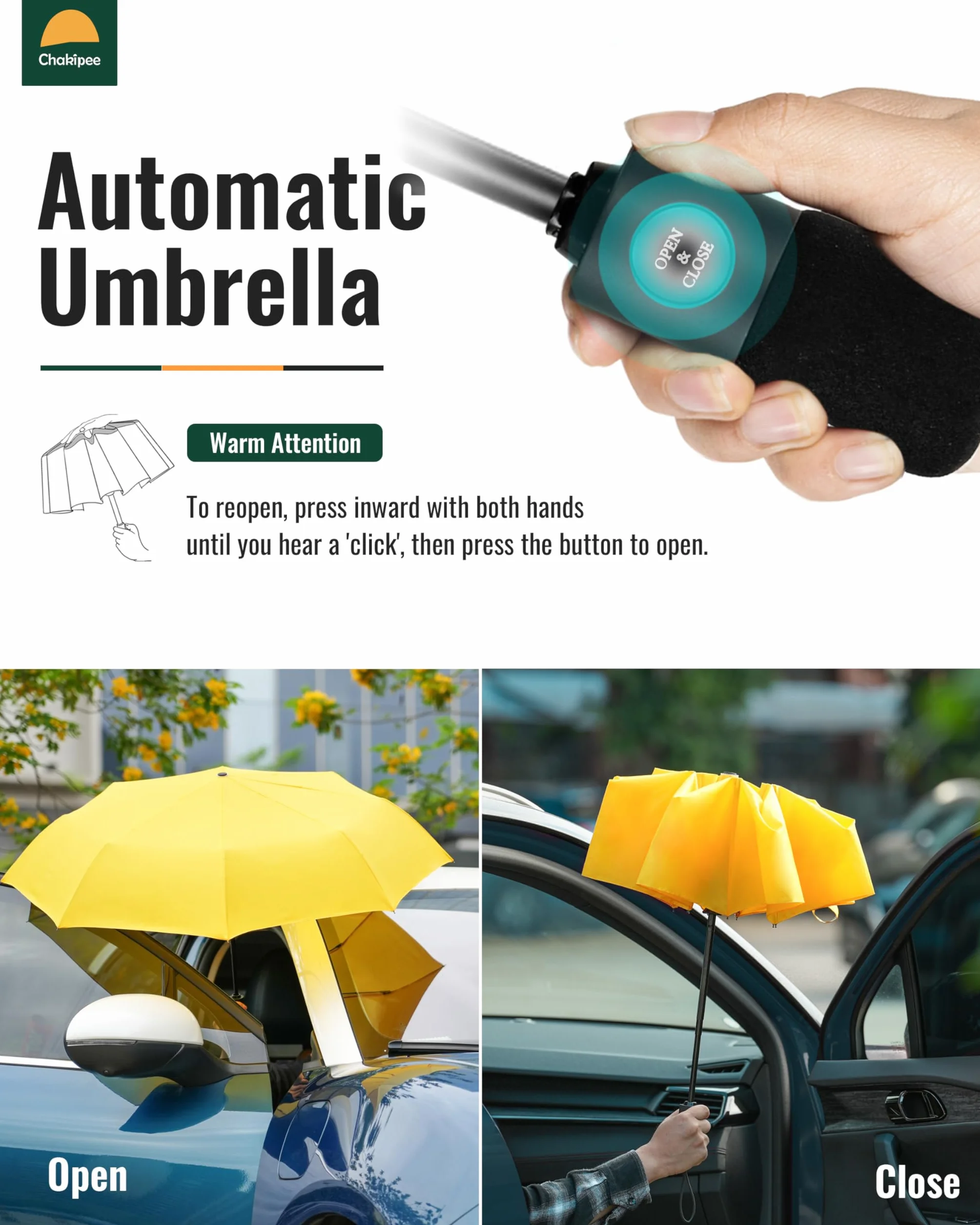 Parapluie Pliant Compact Homme Automatique Résistant au Vent, Voyage Portable, Tissu 210T, 8 Sections