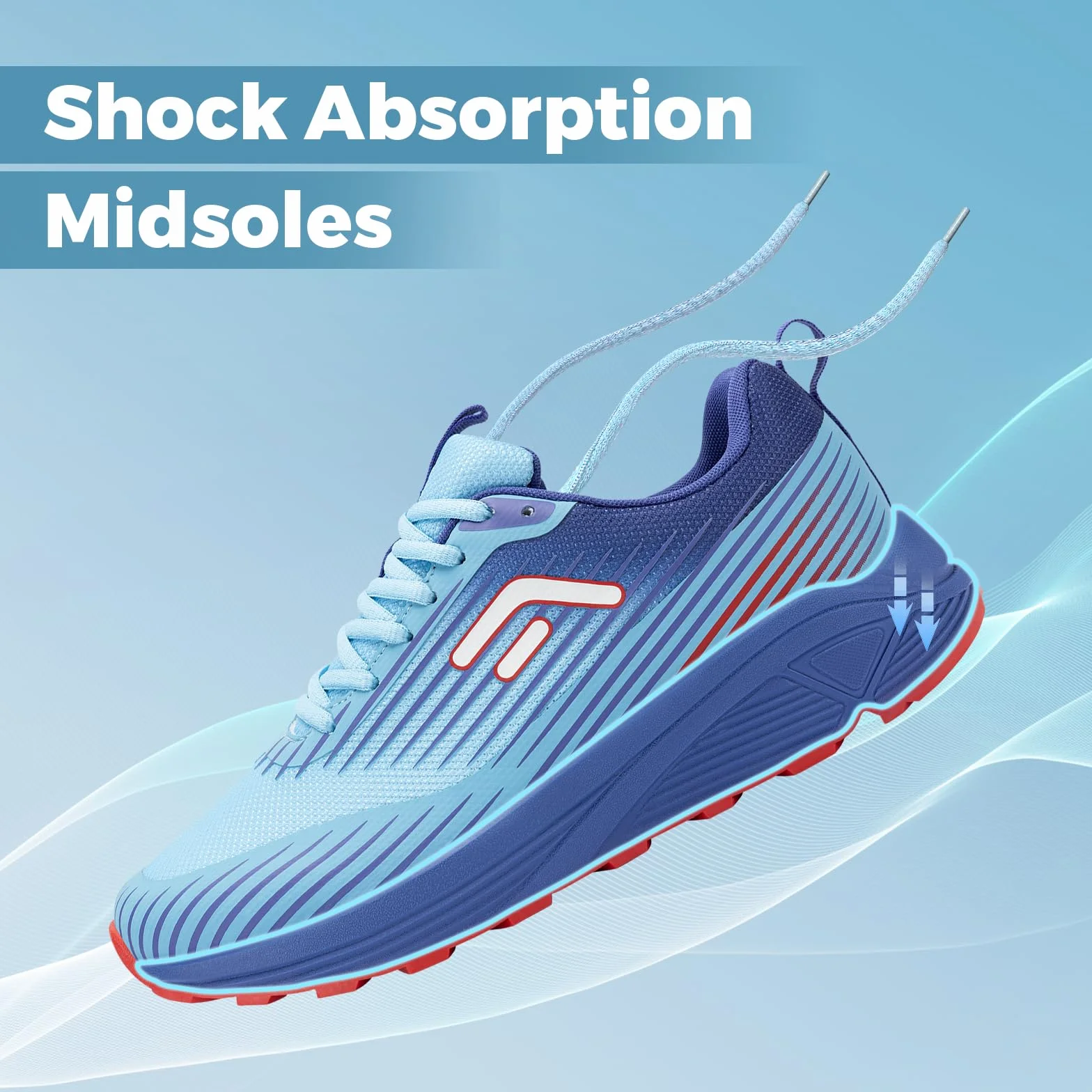 FitVille Chaussures Running Homme Pied Larges Baskets Légères Confortables Course Route Randonnée