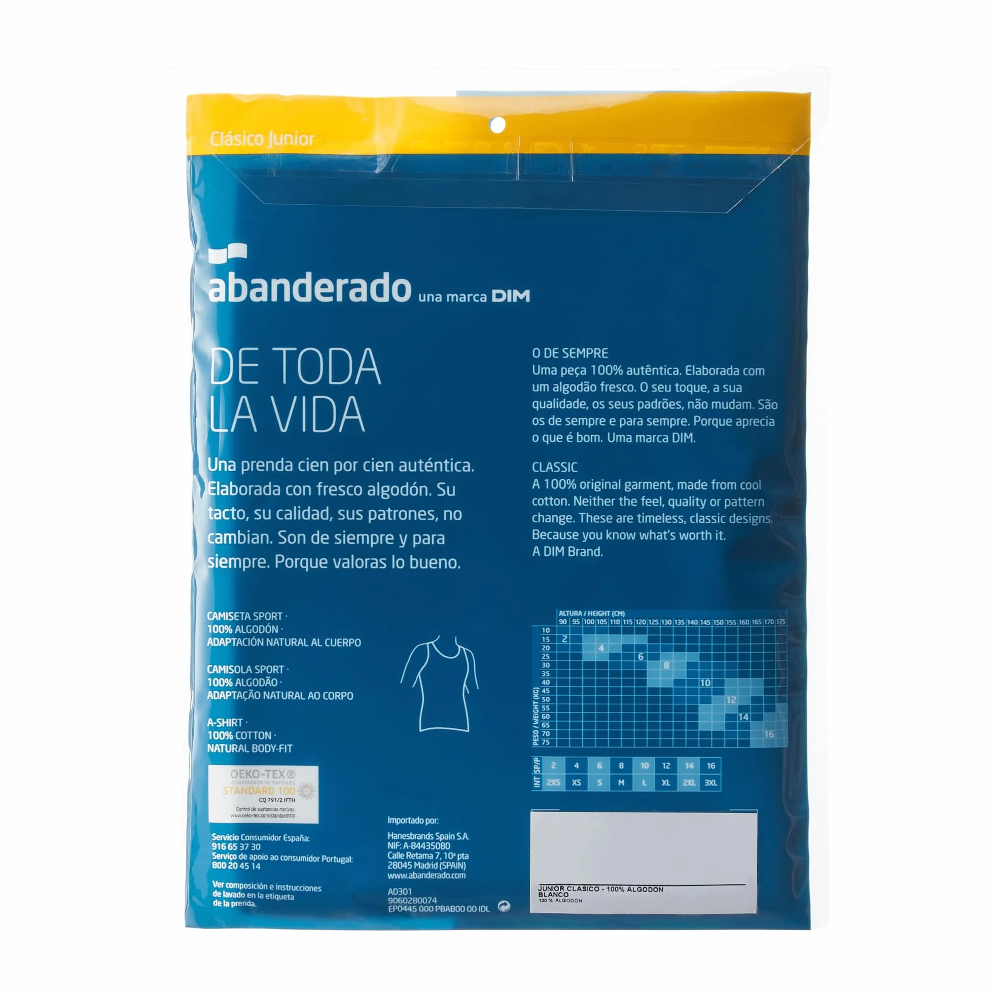 Abanderado Camiseta Sport Canale Niã±o Pull sans Manche Garçon