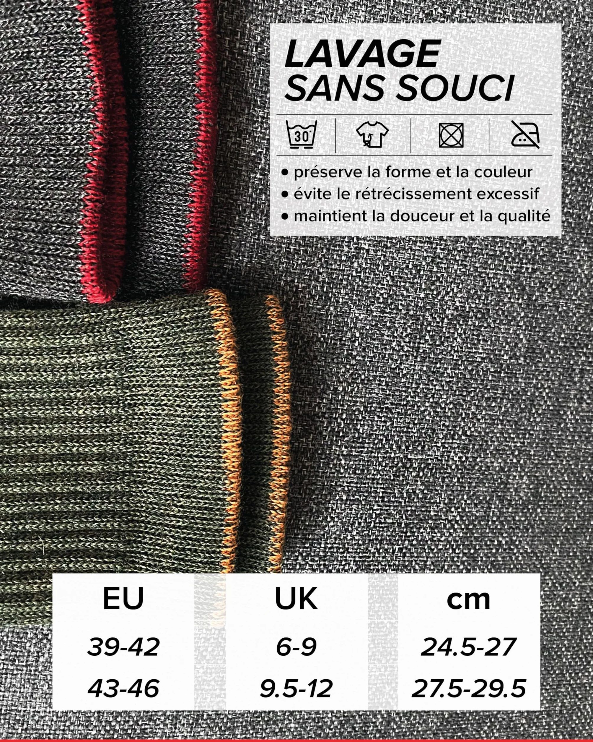 vitsocks Chaussette technique randonnée LAINE MÉRINOS anti-ampoule Homme chaude trekking