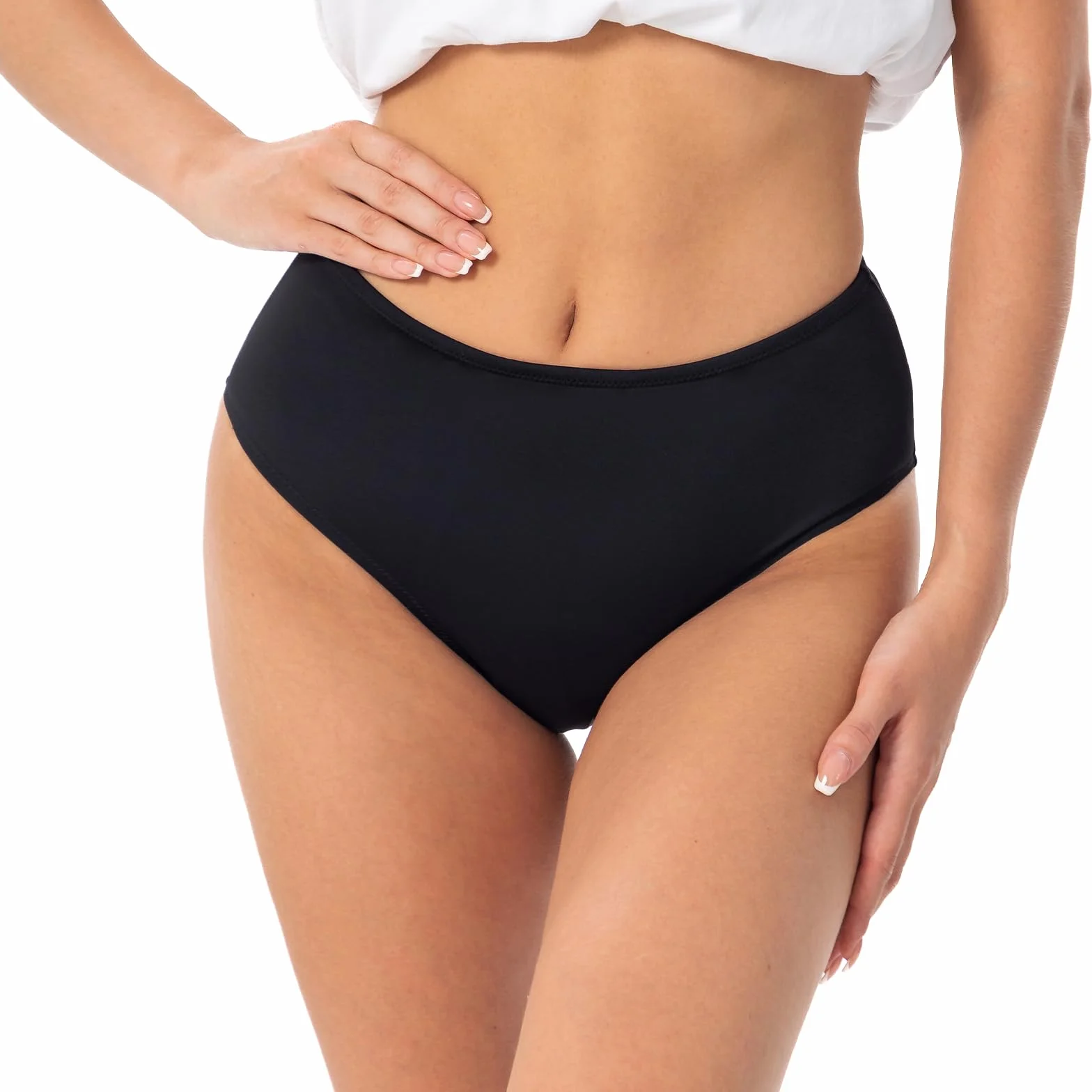Culotte de Bain Menstruelle Sans Couture Imperméable Anti-Fuites pour Piscine Plage Adolescentes Femmes