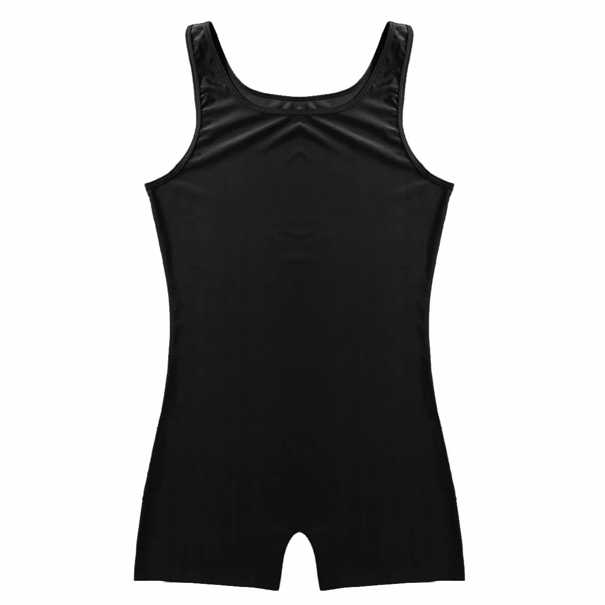 IEFIEL Justaucorps Homme Body Sport Gym Danse Unitard Maillot de bain Une Pièce Extensible Combinaison Musculaire Sans Manches