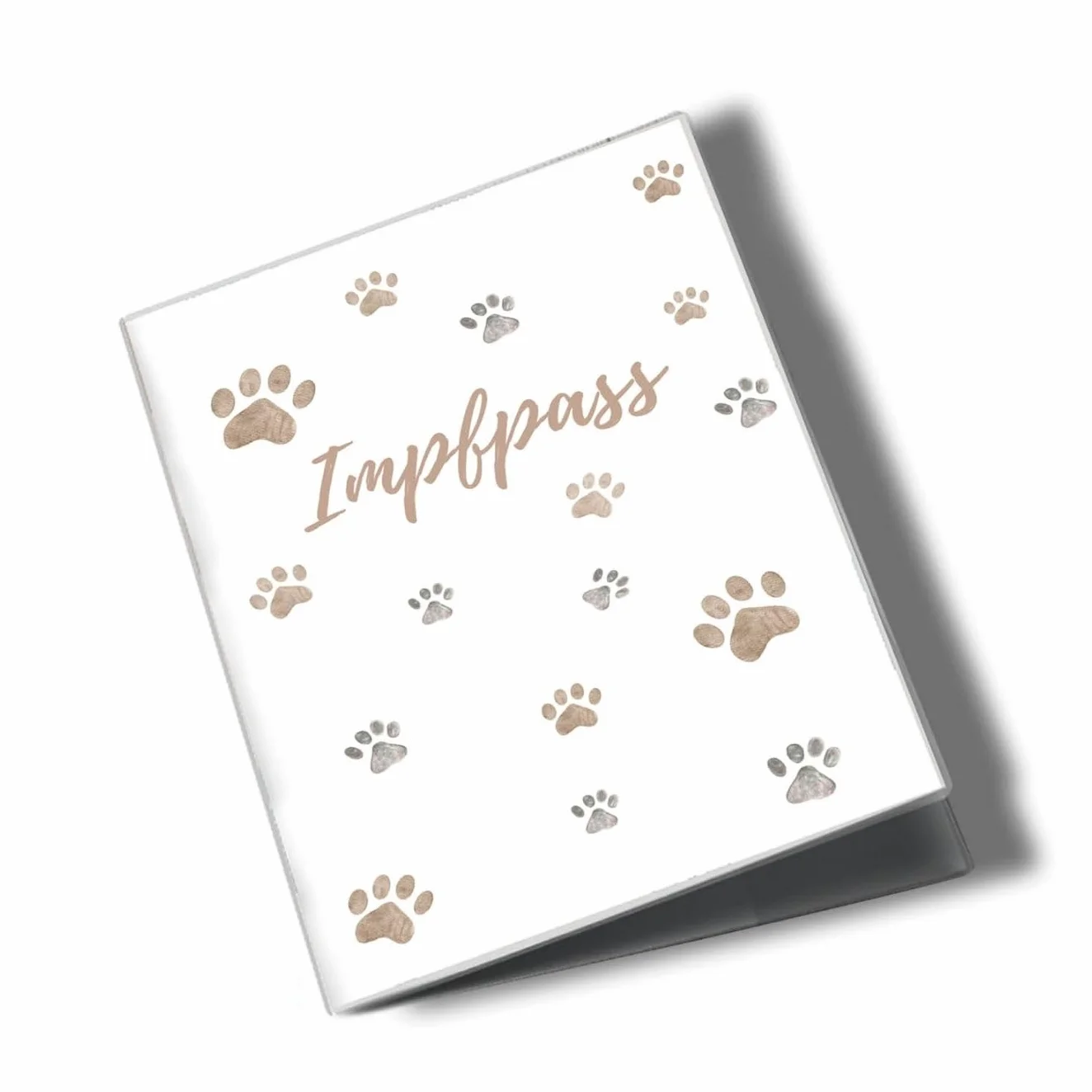Étui pour carnet de vaccination pour animaux personnalisable housse de protection