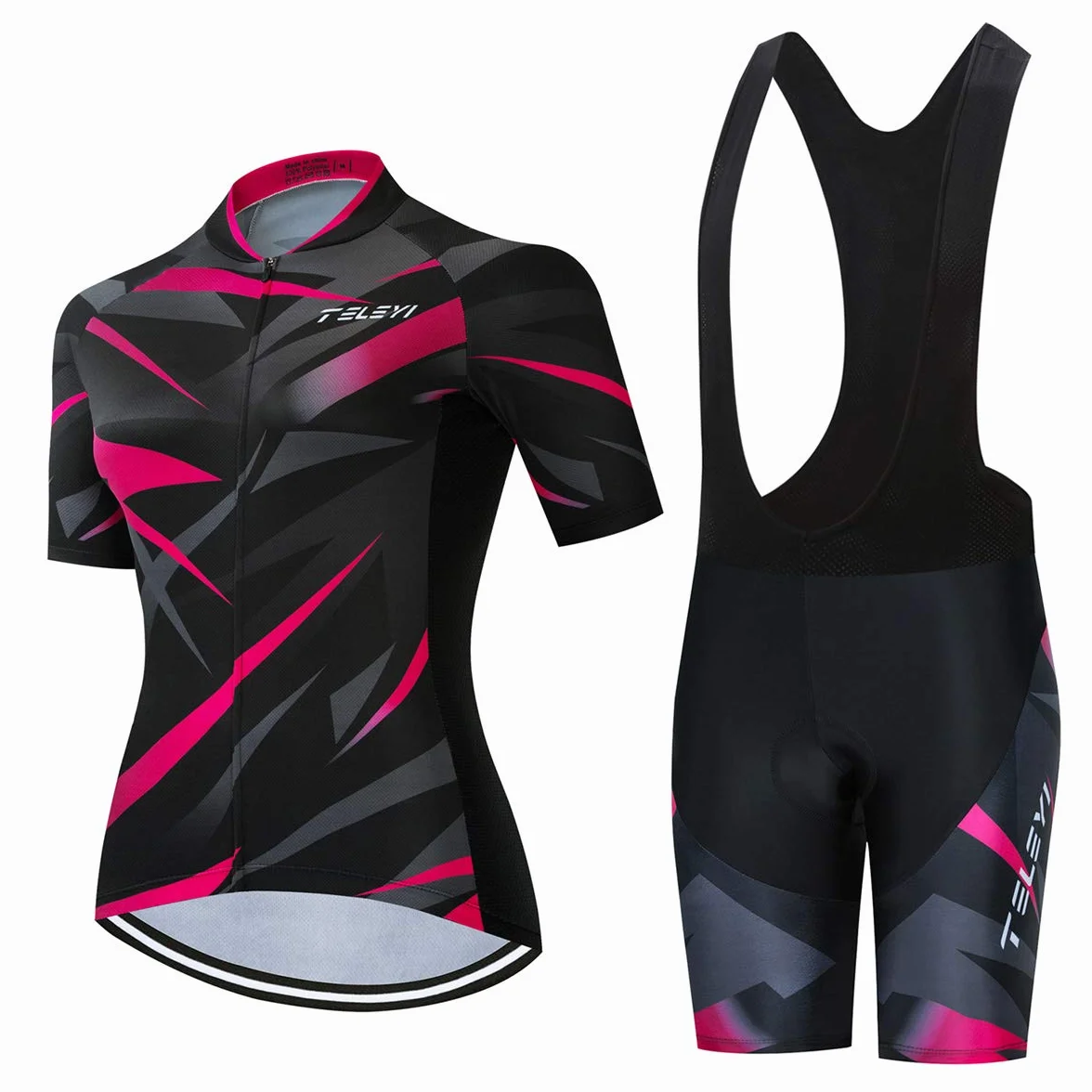 Ensemble maillot de cyclisme femme cuissard bretelles vêtements été vélo route