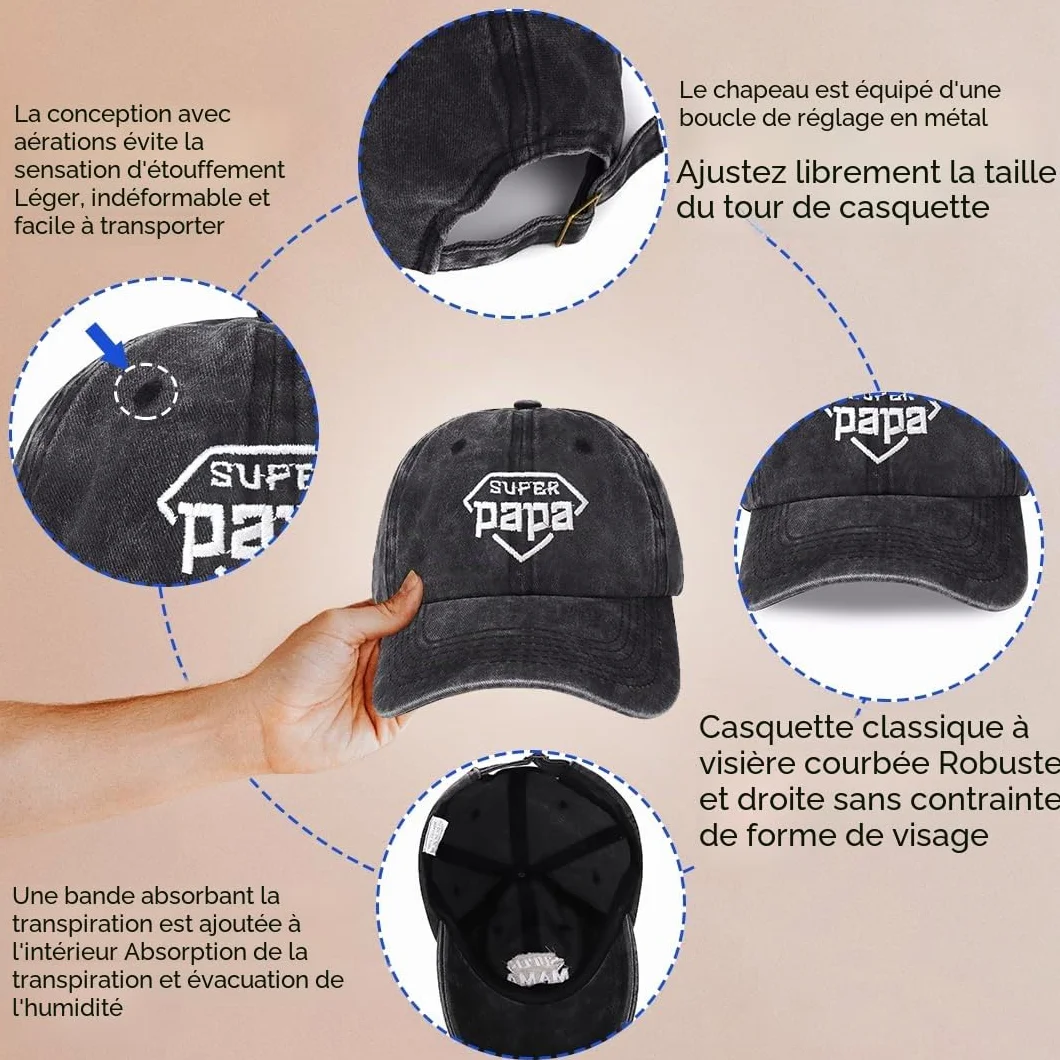 Super Opa Super Papa Cadeau Anniversaire Homme 40 50 60 70 80