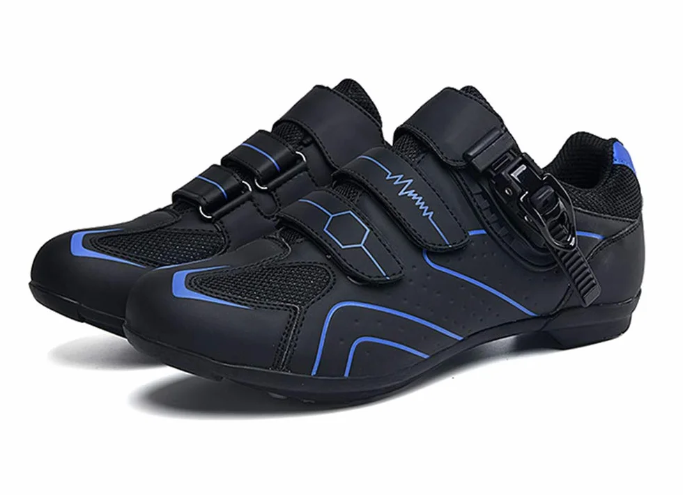 Earnmore Chaussures de Cyclisme Antidérapantes en Fibre de Carbone Respirantes, Chaussures de Vélo de Route et Montagne