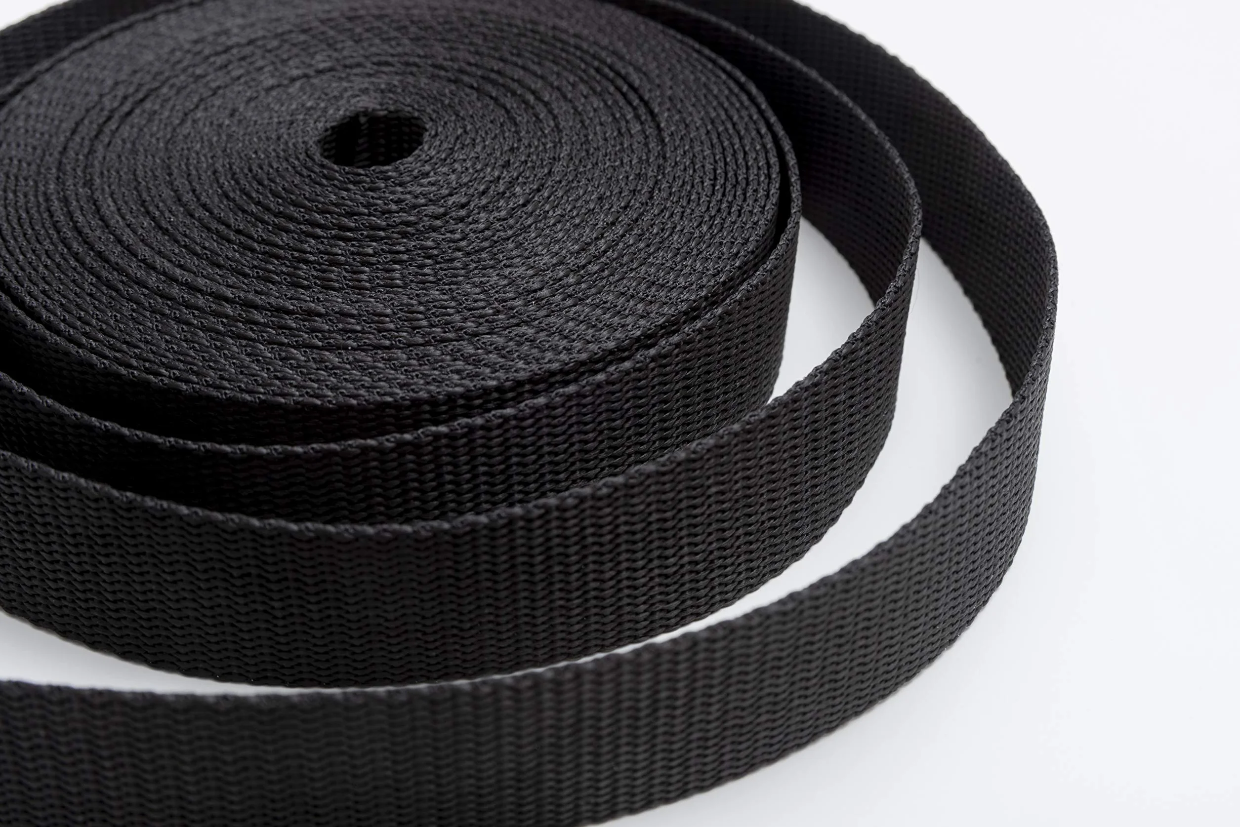 Sangle Rigide en Nylon IPEA 10 mètres Multifonction pour Sac à Dos 20/25/30/40 mm Noir 3 cm