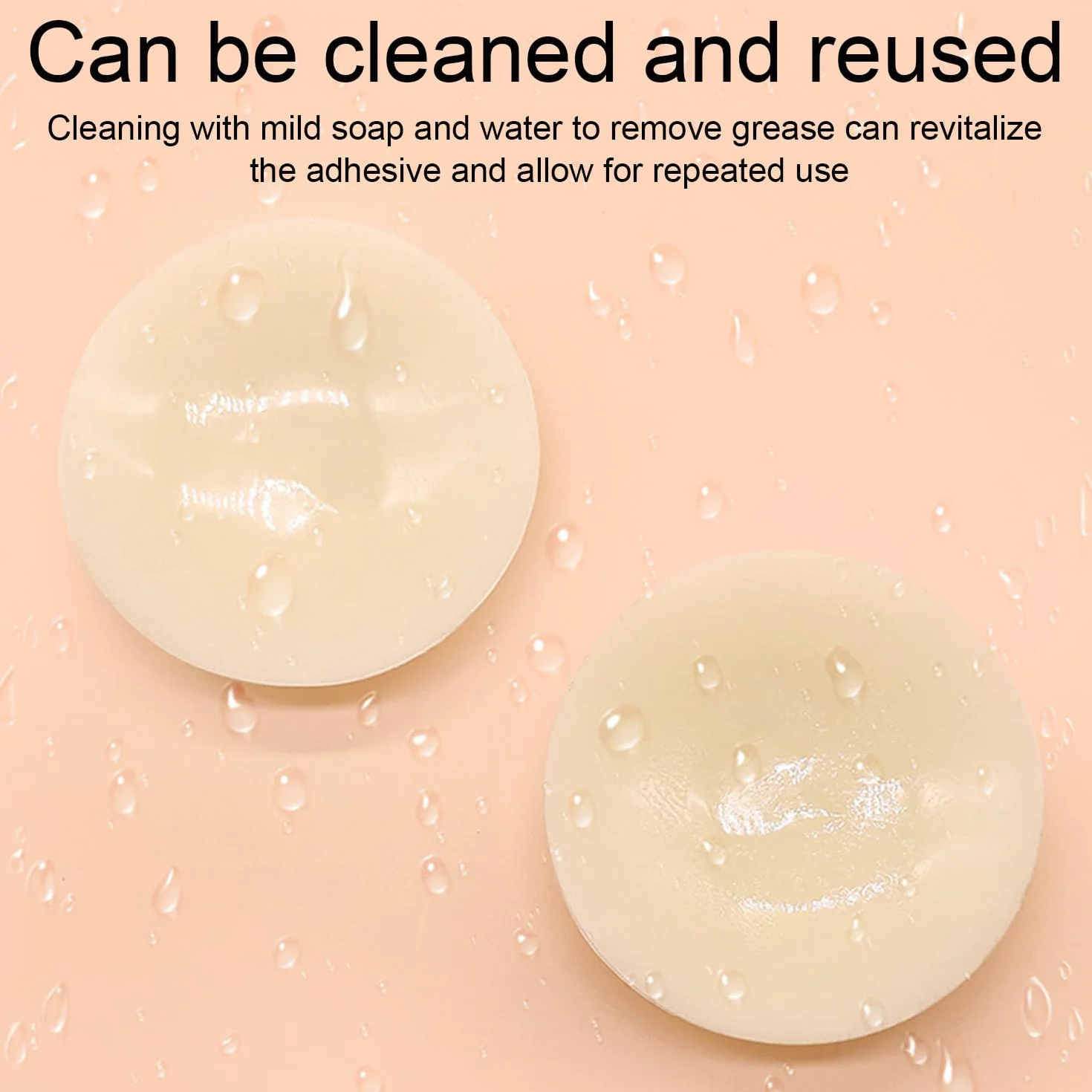 Cache-tétons adhésifs réutilisables en Silicone Doux Nipple Cover 8cm