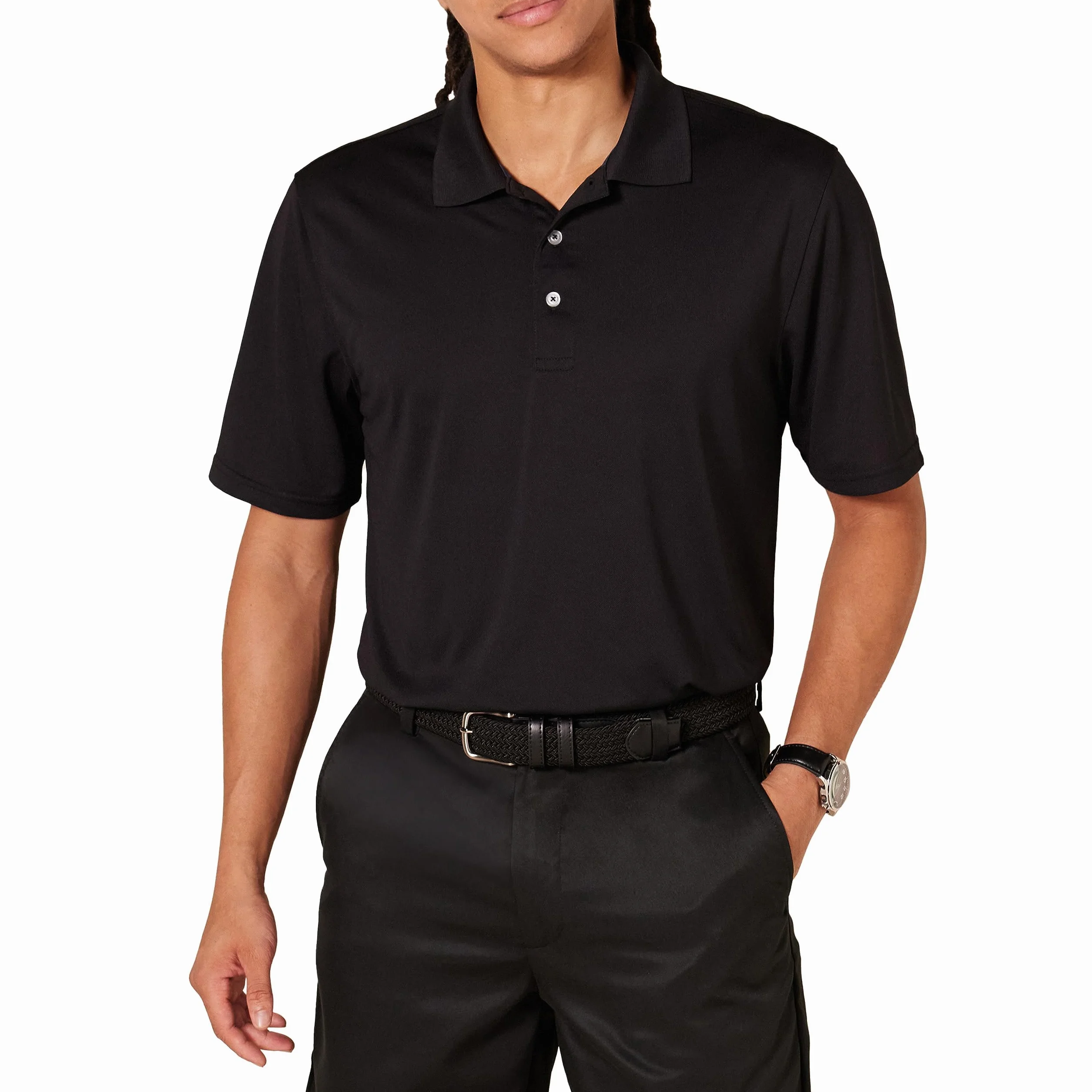 Amazon Essentials Homme Polo de Golf Séchage Rapide Manches Courtes