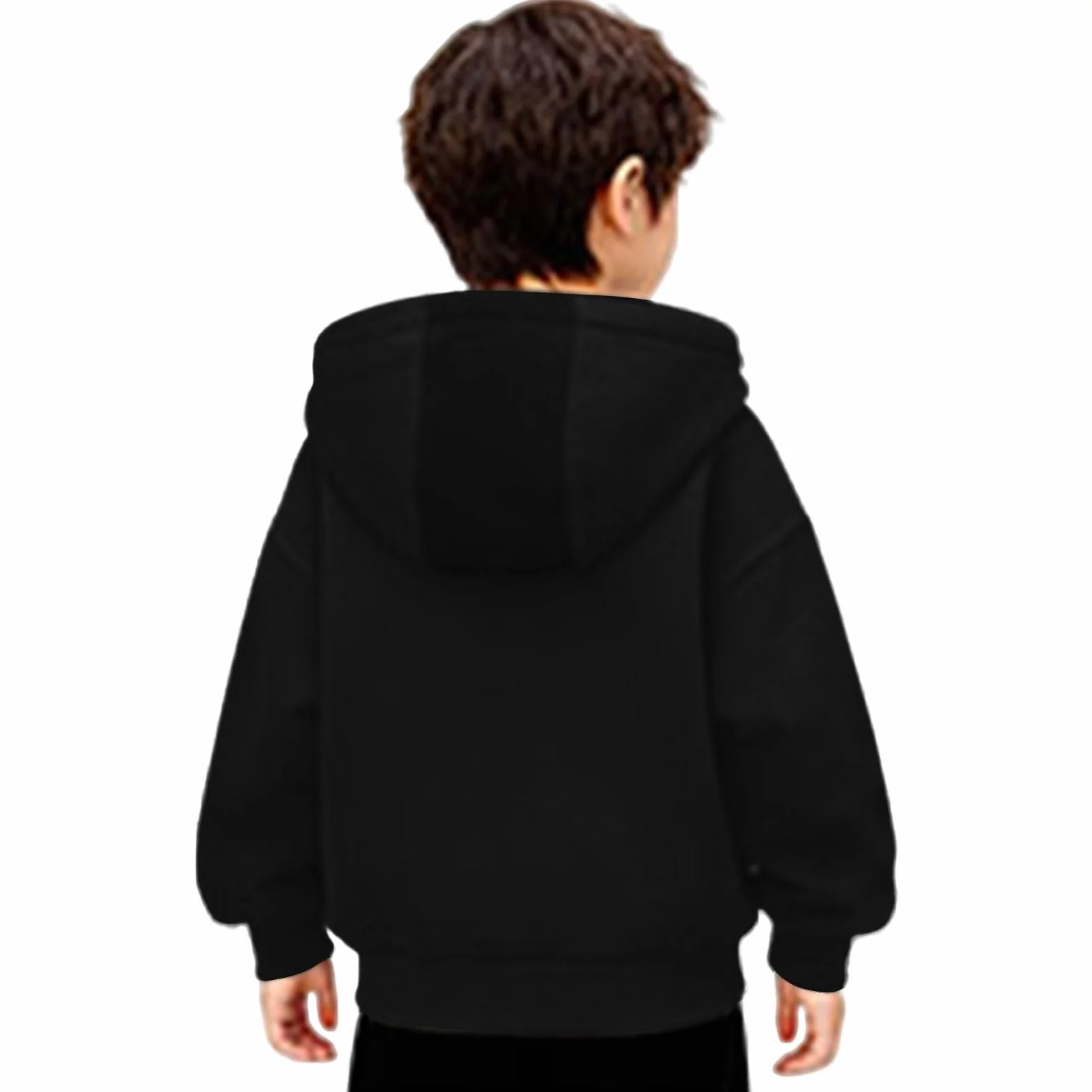 Veste Cagoule à Capuche Intégrée Unisexe pour Enfants Garçons Filles Balaclava Sweats Chaud Hiver