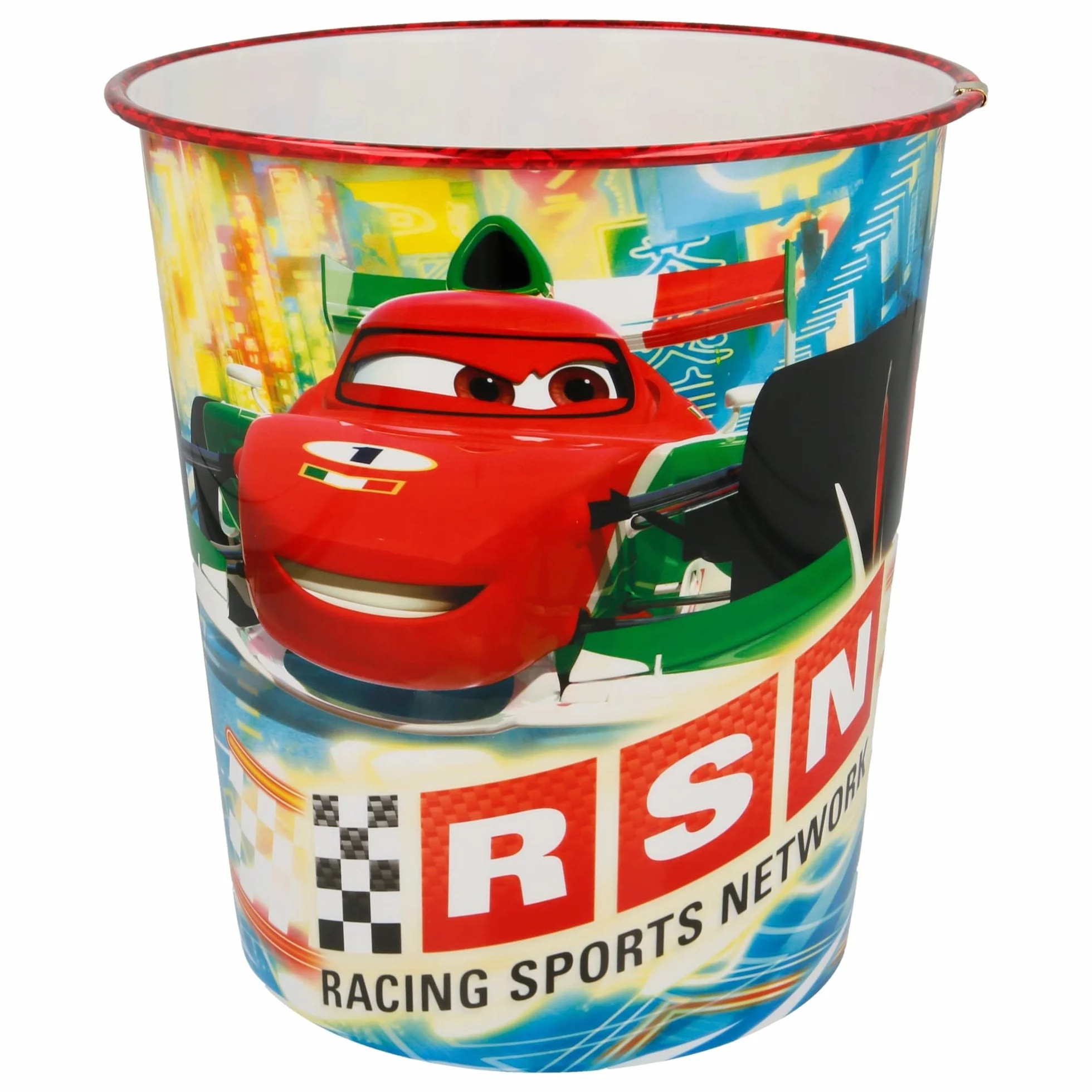 Joy Toy STOR Corbeille à Papier en Plastique Cars 9923ml - Poubelle Décorative pour Chambre d'enfant
