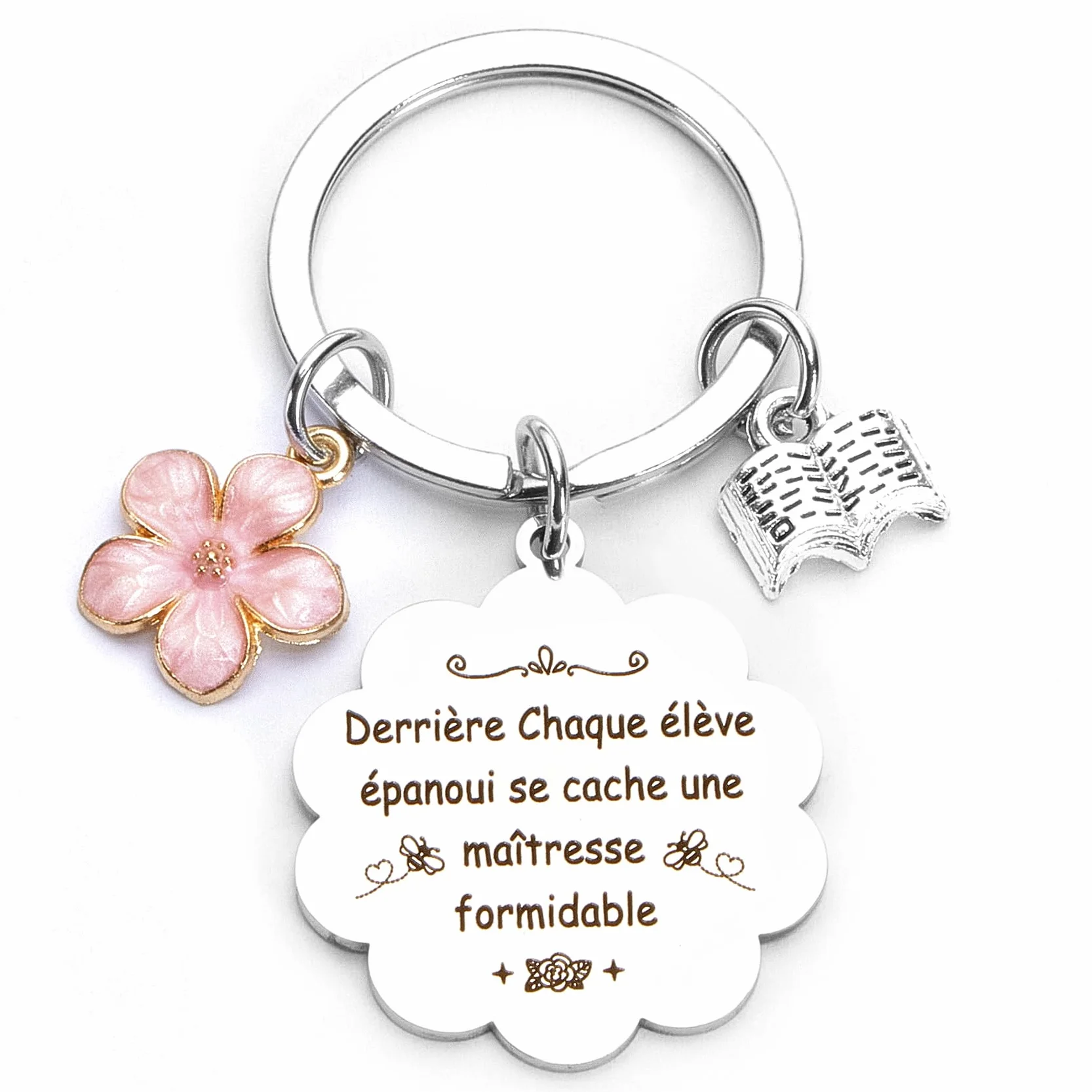 Cadeau Maitresse Porte Clef Noel Fin D'année Original