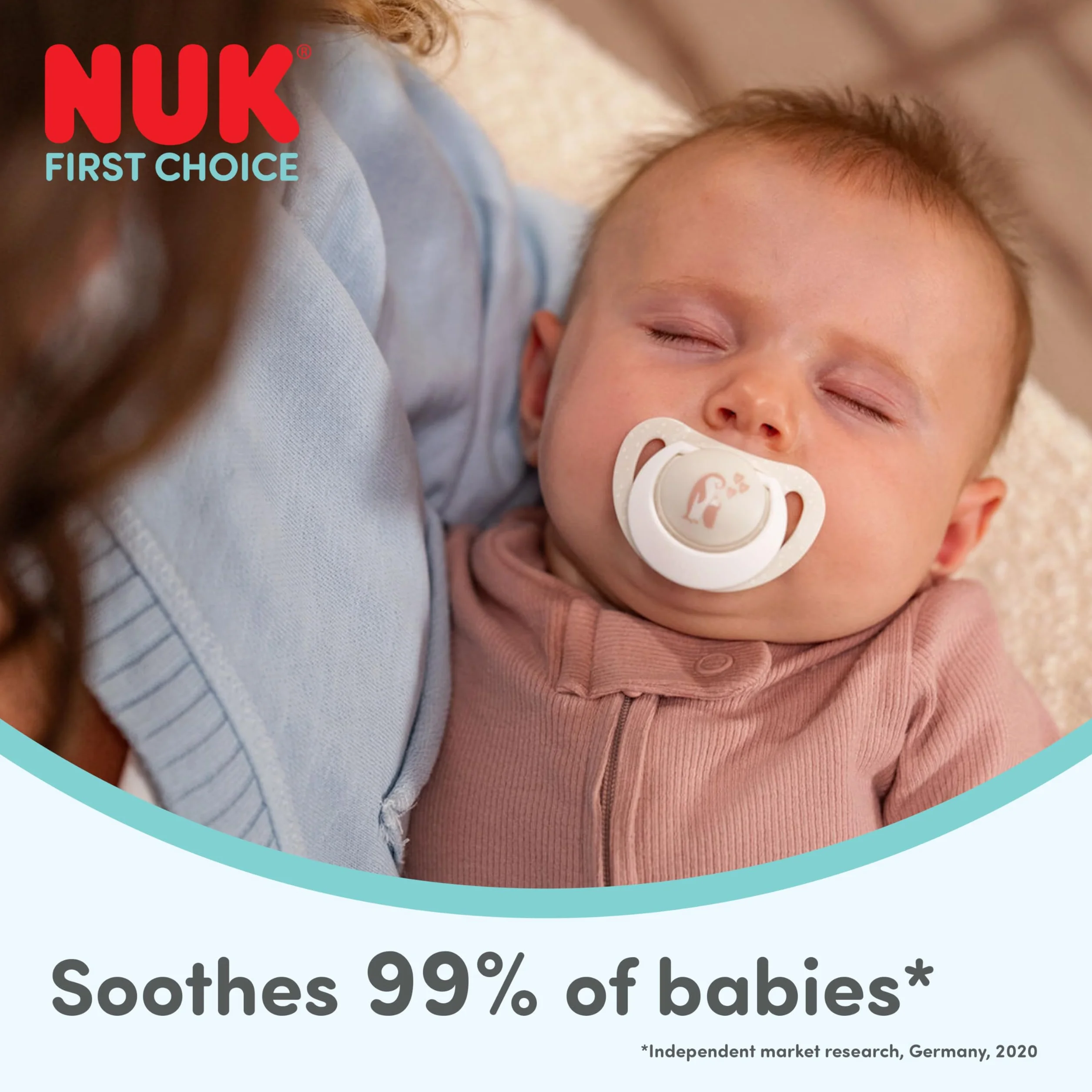 NUK First Choice Day & Night Tétines bébé 18-36 mois Sucettes orthodontiques phosphorescentes Lot de 4