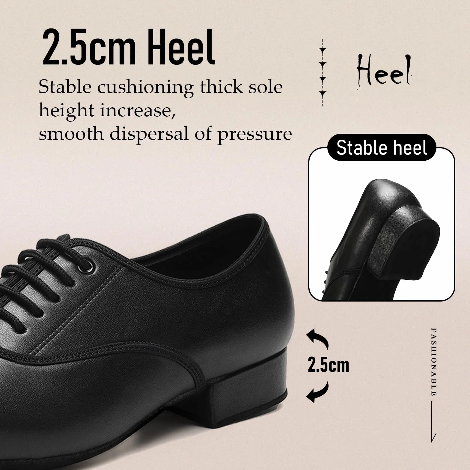 Chaussures de Danse Latine Homme Lacets Professionnelle Salsa Tango Moderne Standard Chacha