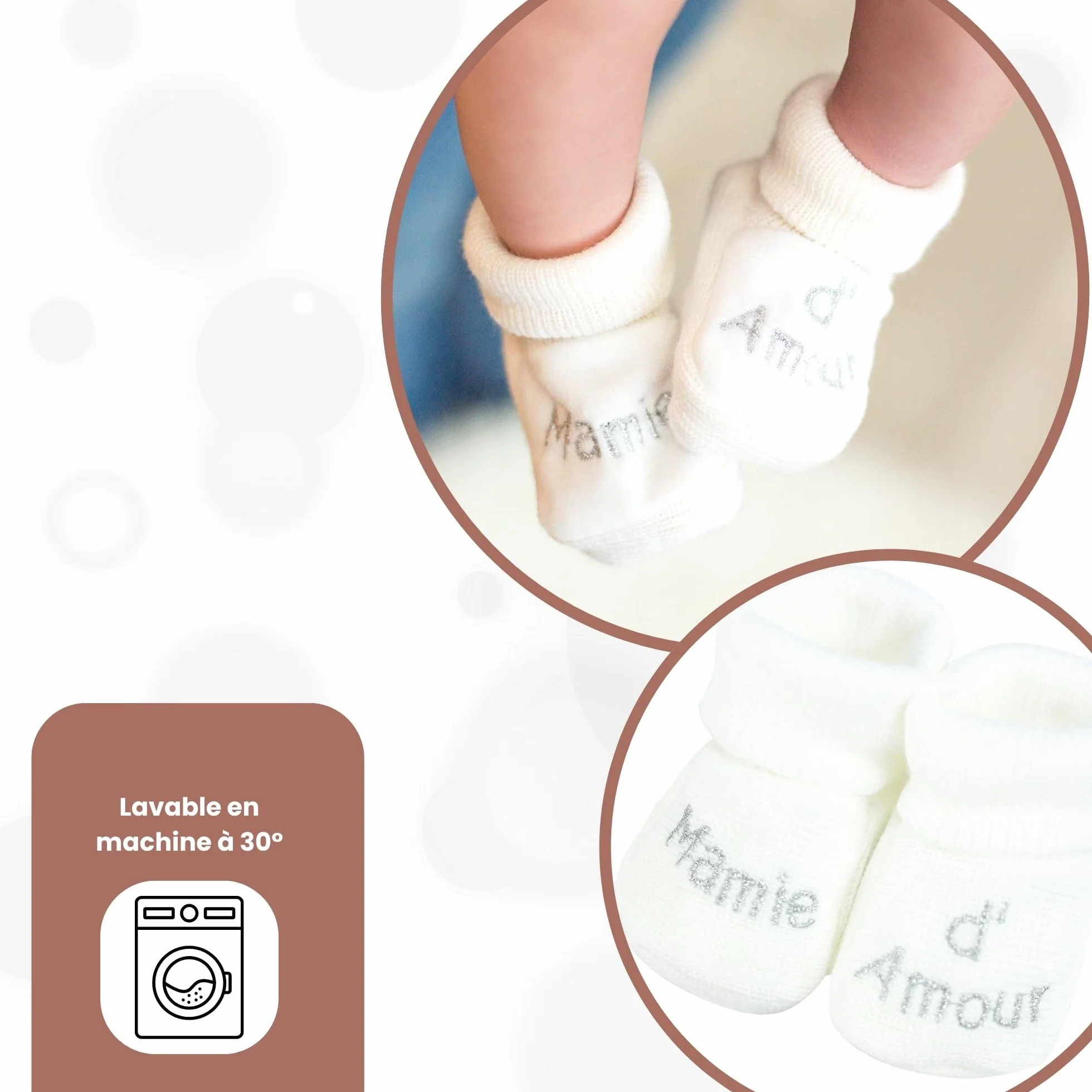 Chaussons Bébé Brodés KINOUSSES